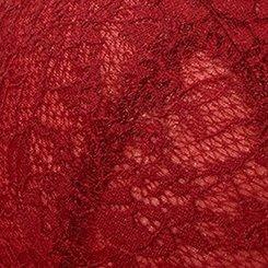 Full-Coverage Unlined Lace Straight Back Bra, RHUBARB, swatch
