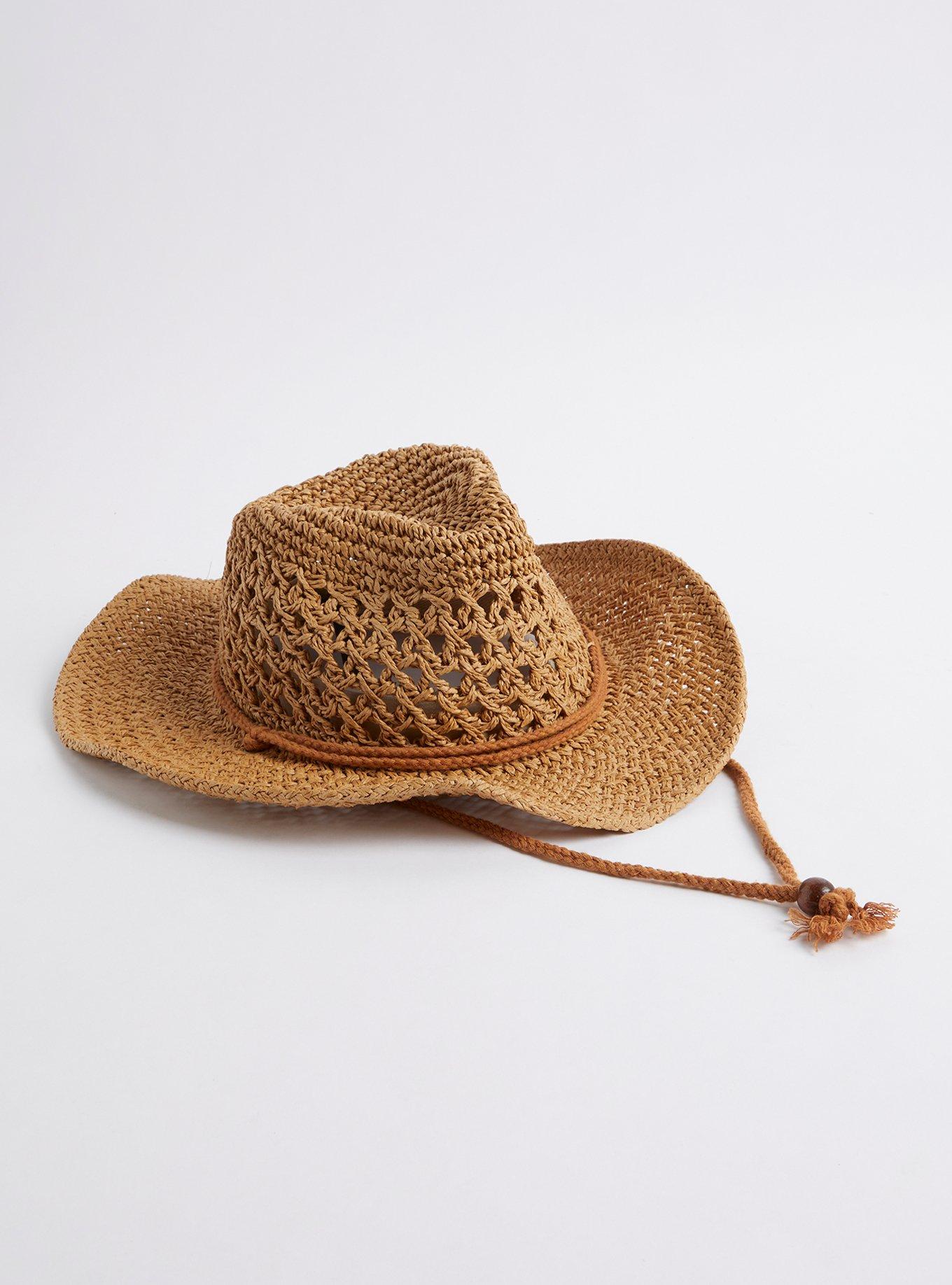 Plus Size - Straw Cowboy Hat - Brown - Torrid