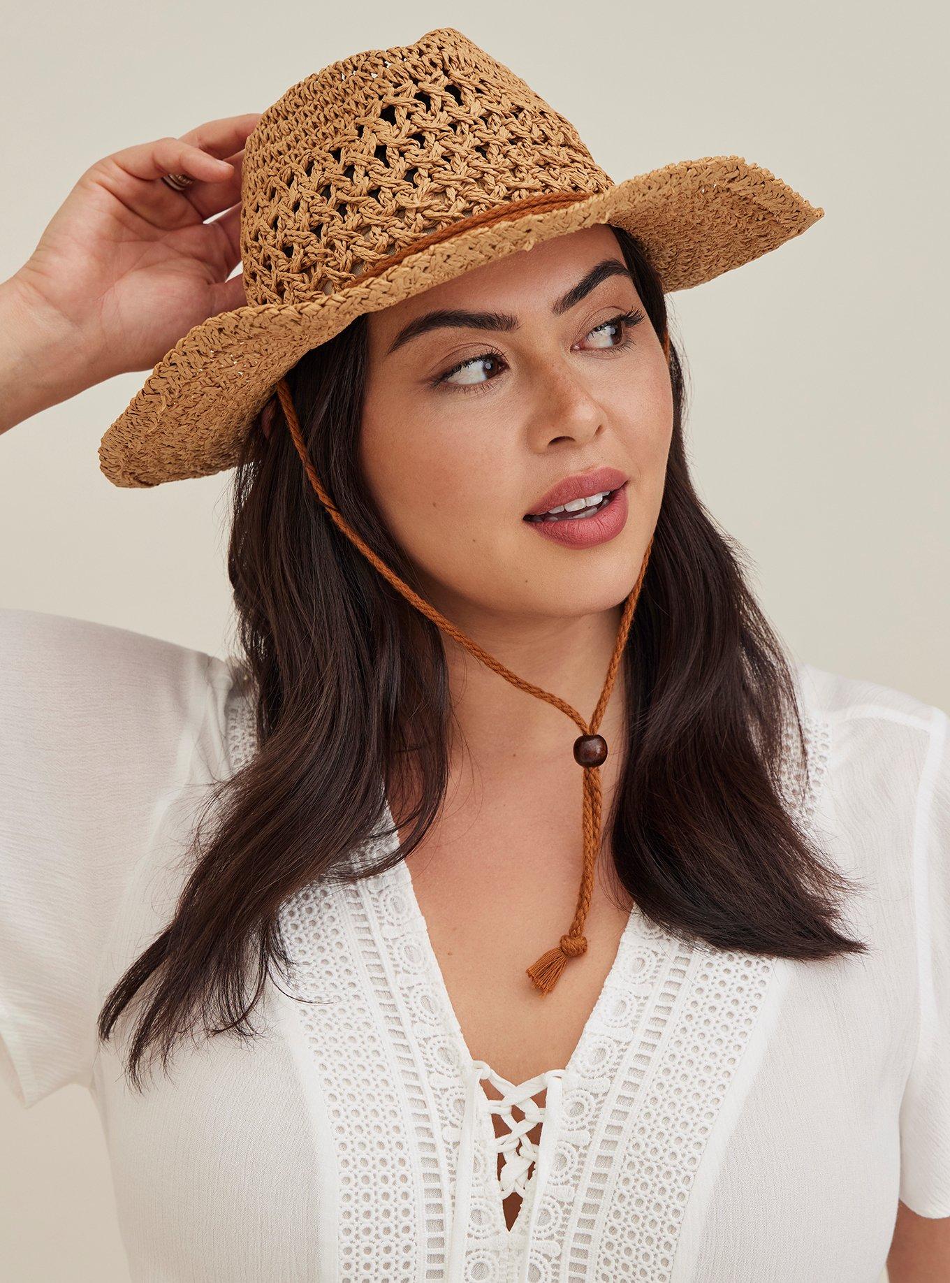Plus Size Straw Cowboy Hat Brown Torrid
