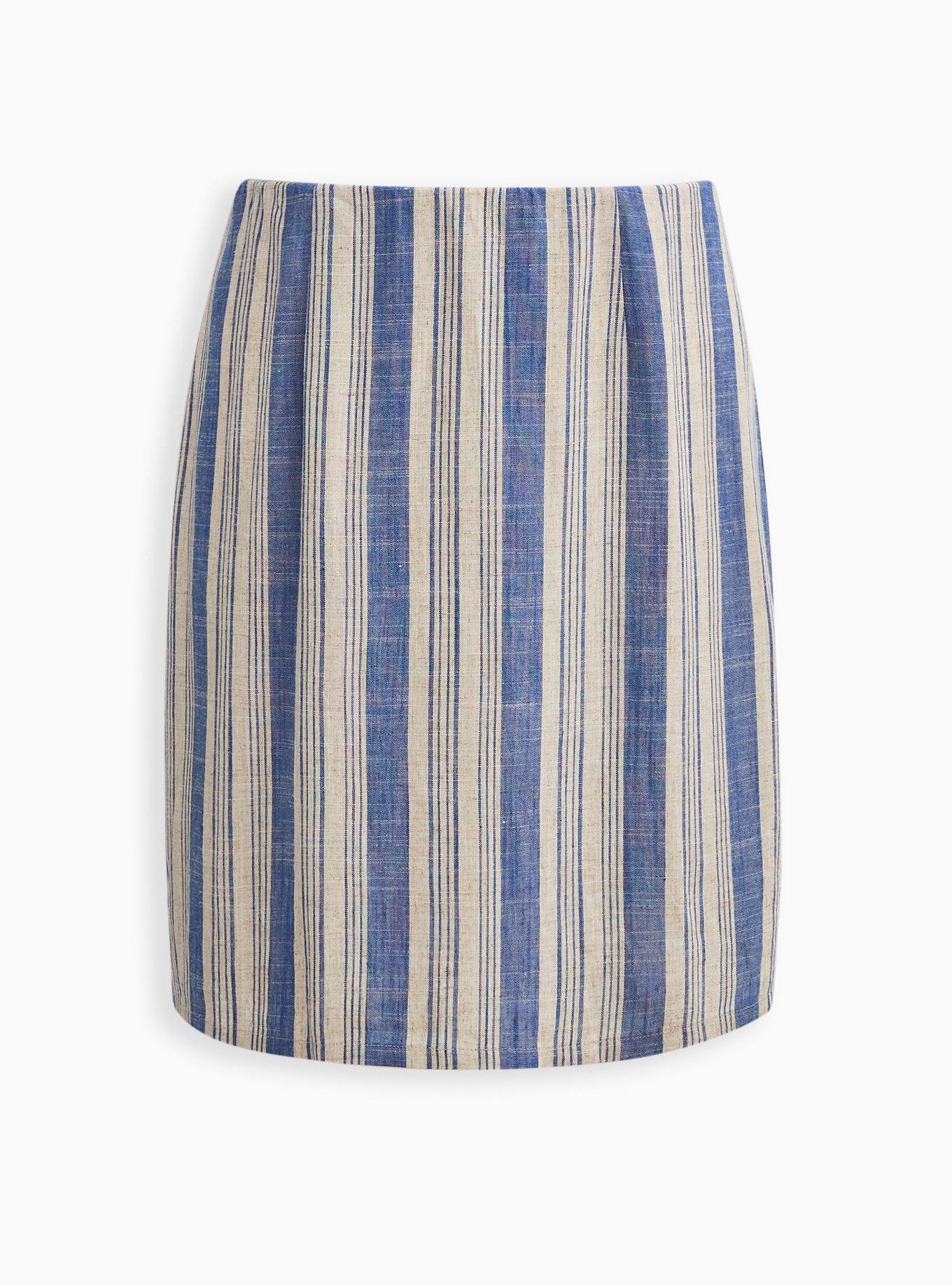 Mini Linen High Waisted Skirt