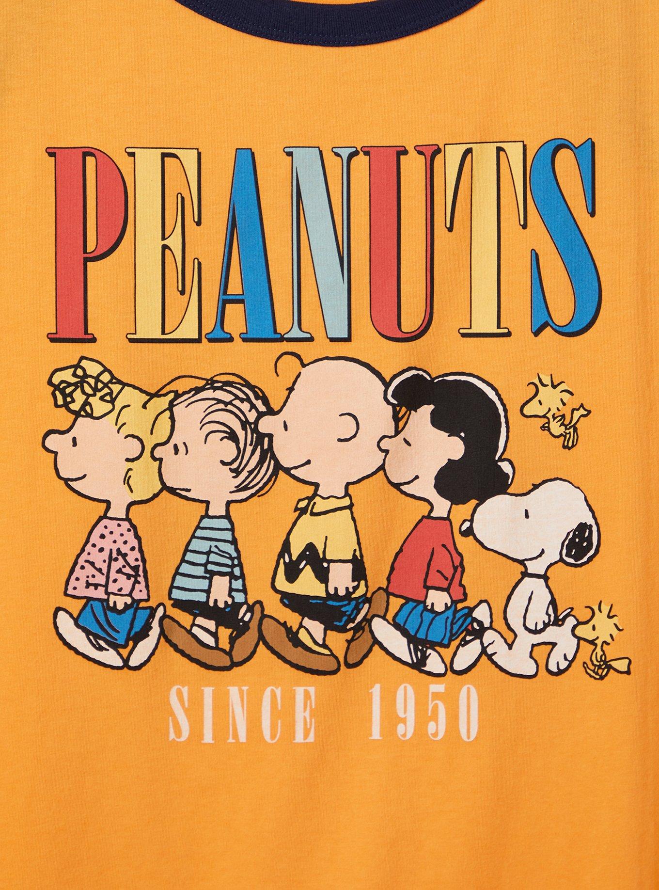 Peanuts Ringer Tank - Cotton Orange, ORANGE, alternate