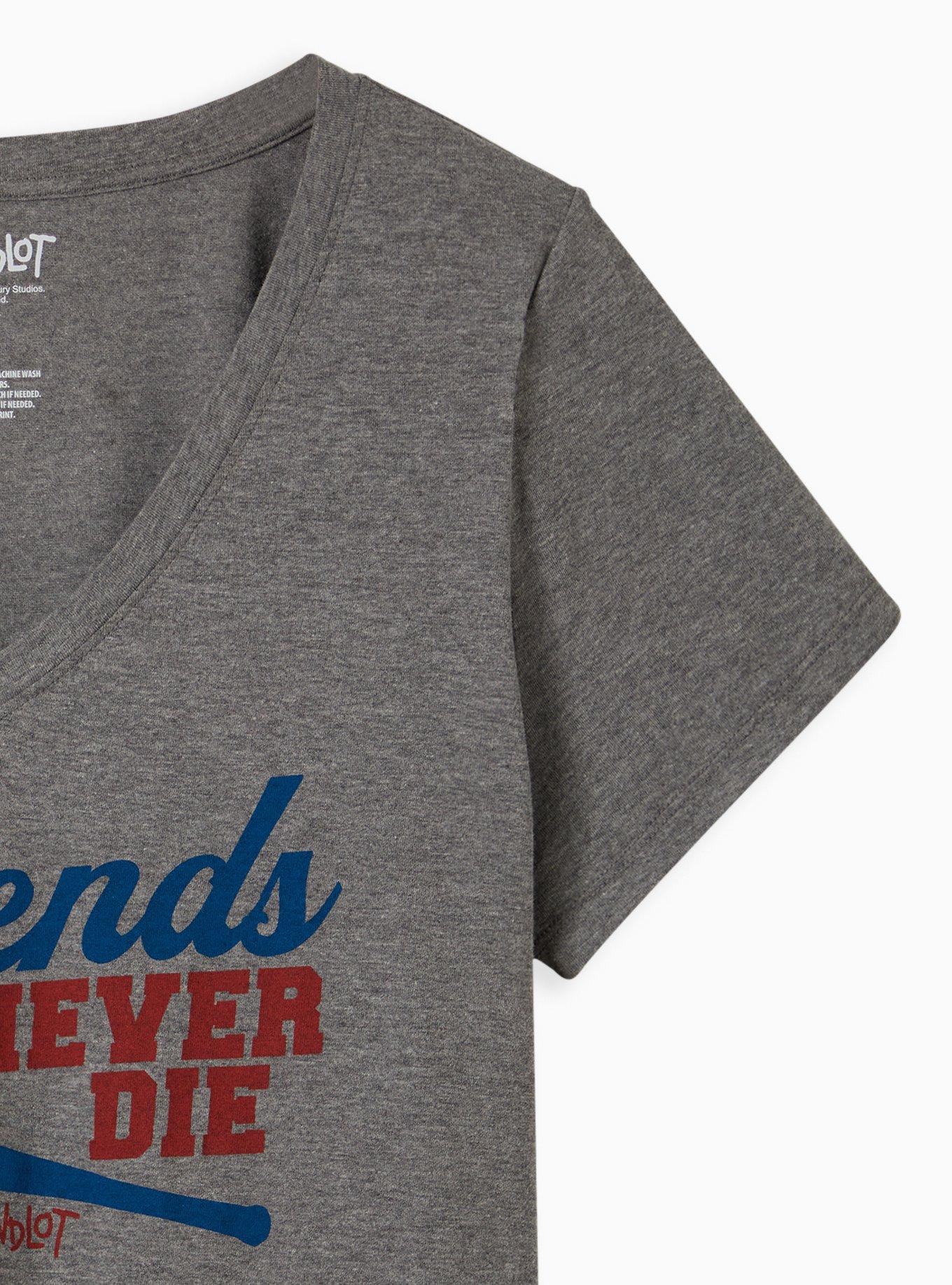 Classic V-Neck Tee - Cotton The Sandlot Grey, MEDIUM HEATHER GREY, alternate