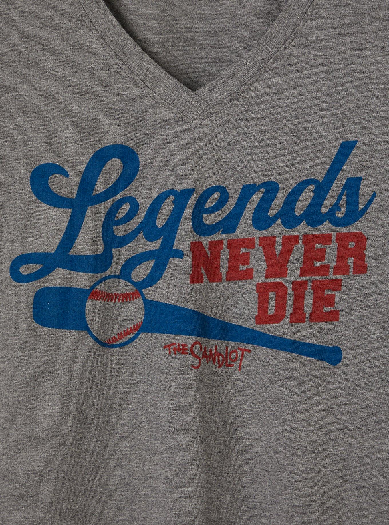 Classic V-Neck Tee - Cotton The Sandlot Grey, MEDIUM HEATHER GREY, alternate