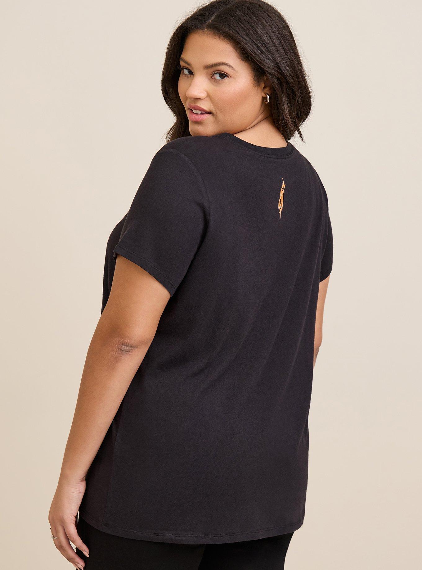 NWT TORRID Plus Size 3 3X 22/24 SLASH T-SHIRT DRESS - COTTON DIP DYE BLACK  