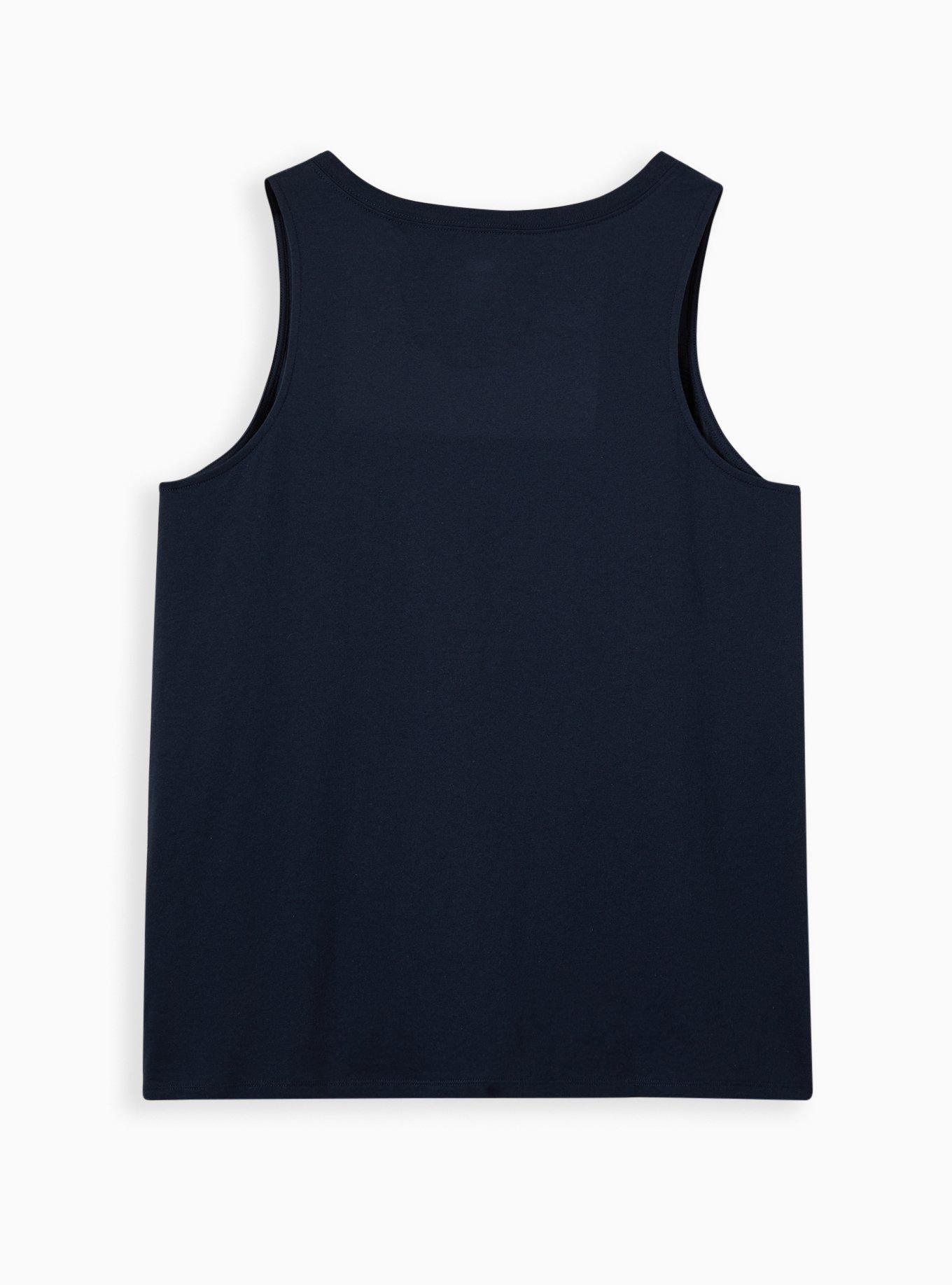 Plus Size - Split Tank - Navy MLB Cleveland Guardians - Torrid