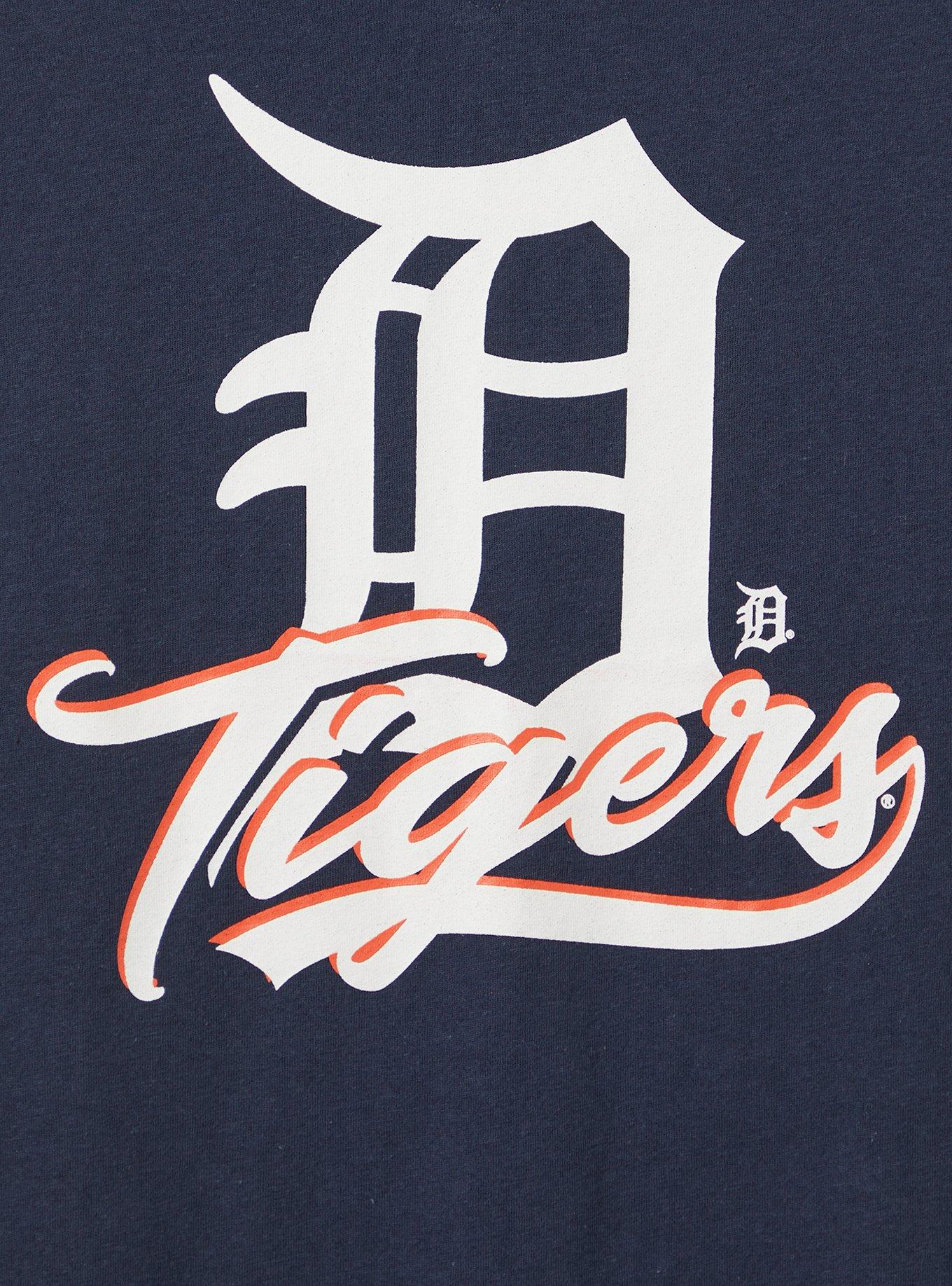 Plus Size - Split Neck Tank - Coton MLB Detroit Tigers - Torrid