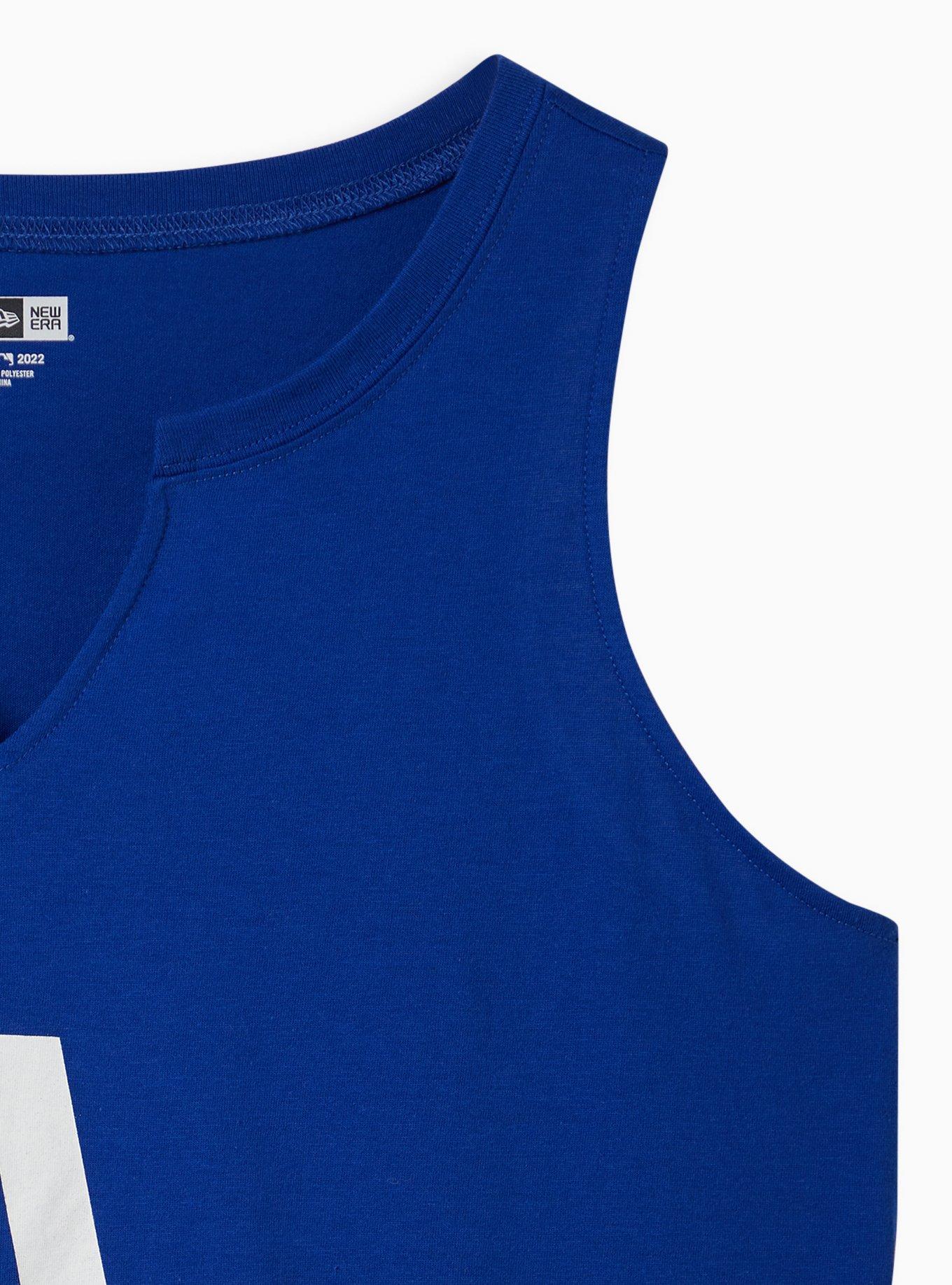 Plus Size Split Neck Tank - MLB LA Dodgers Blue, BLUE, alternate