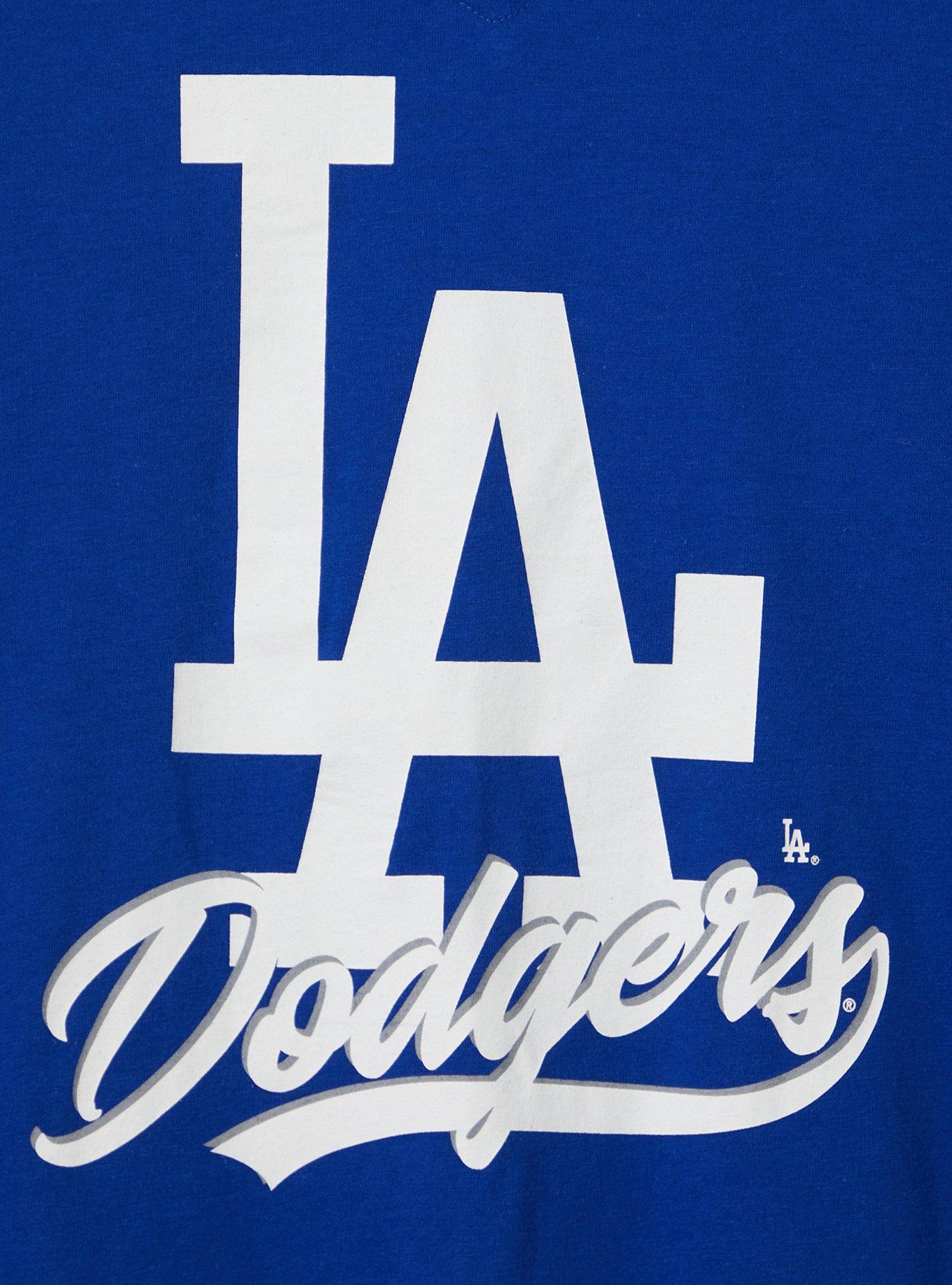 Plus Size Split Neck Tank - MLB LA Dodgers Blue, BLUE, alternate
