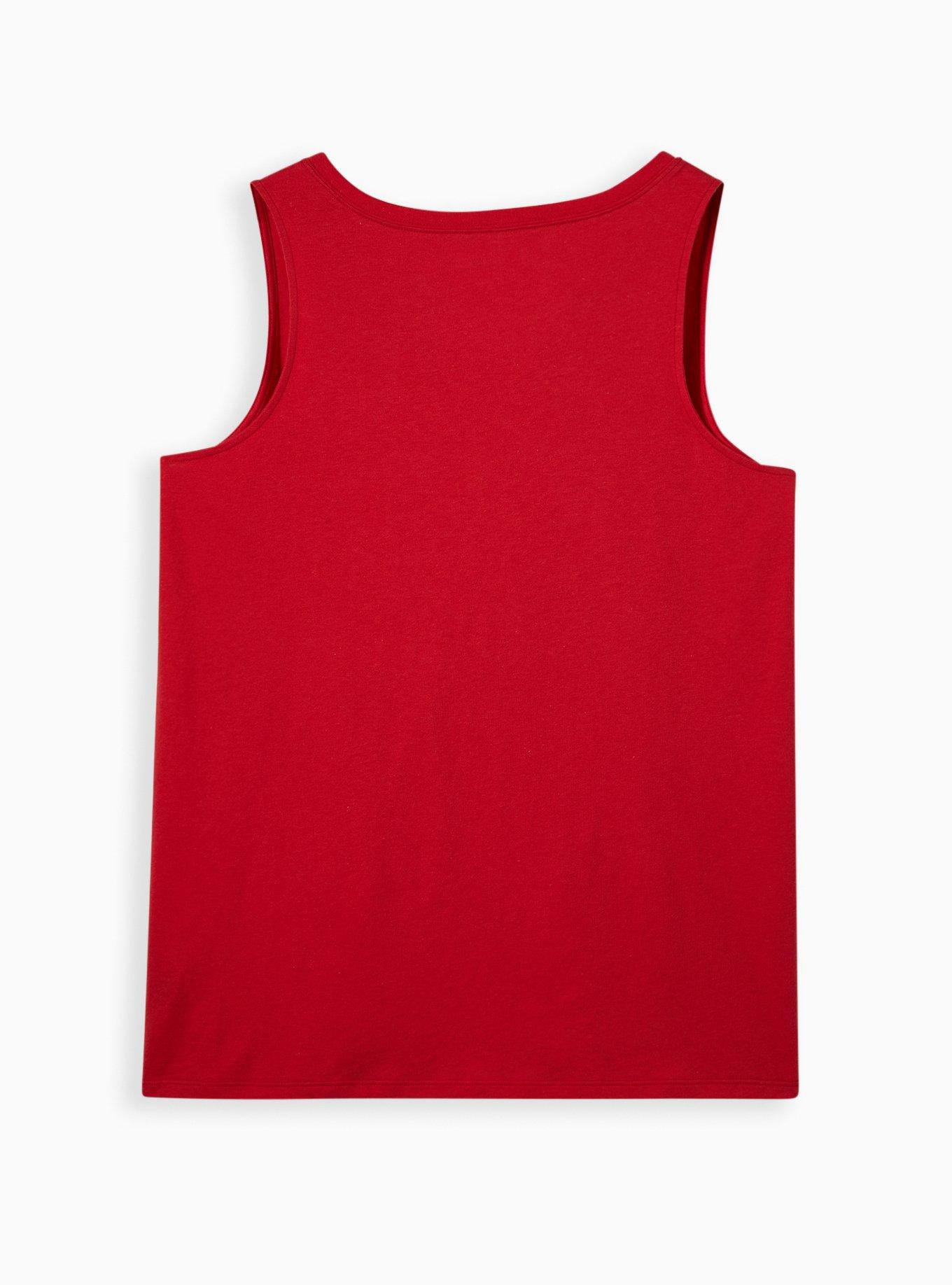Split Neck Tank - Cotton MLB Cincinnati Reds, JESTER RED, alternate