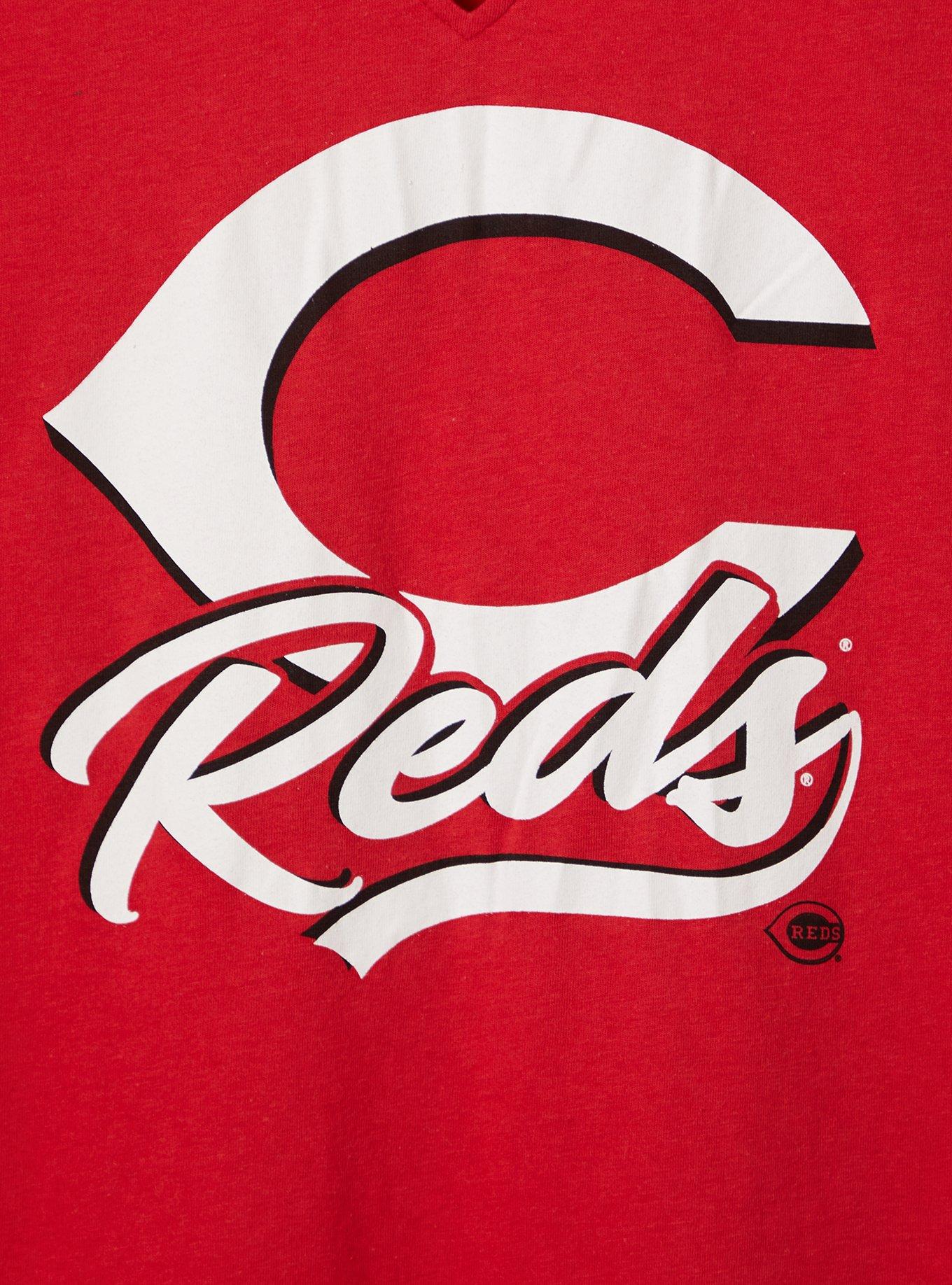 Split Neck Tank - Cotton MLB Cincinnati Reds, JESTER RED, alternate