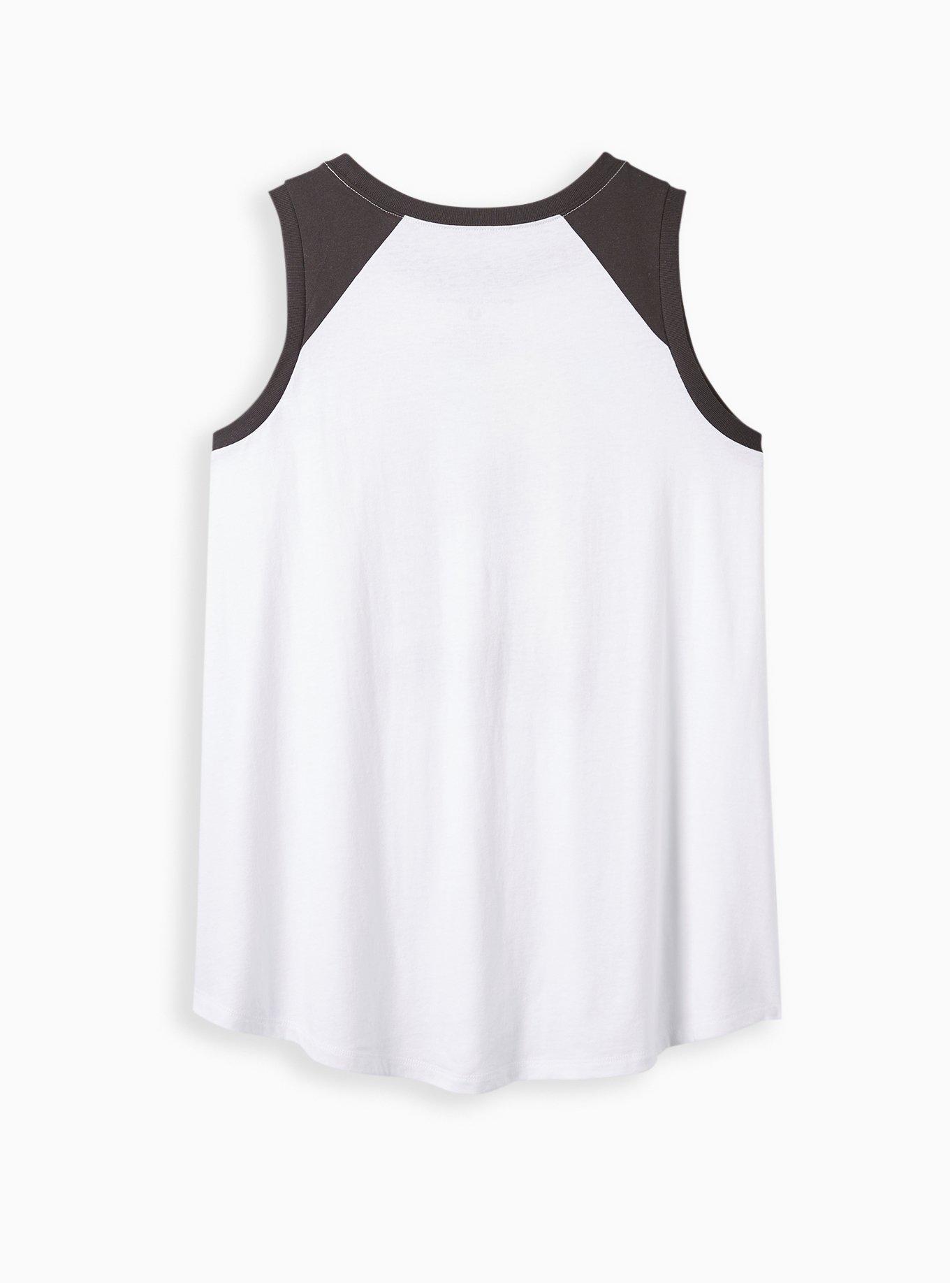 The Offspring Raglan Tank - Cotton White, BRIGHT WHITE, alternate