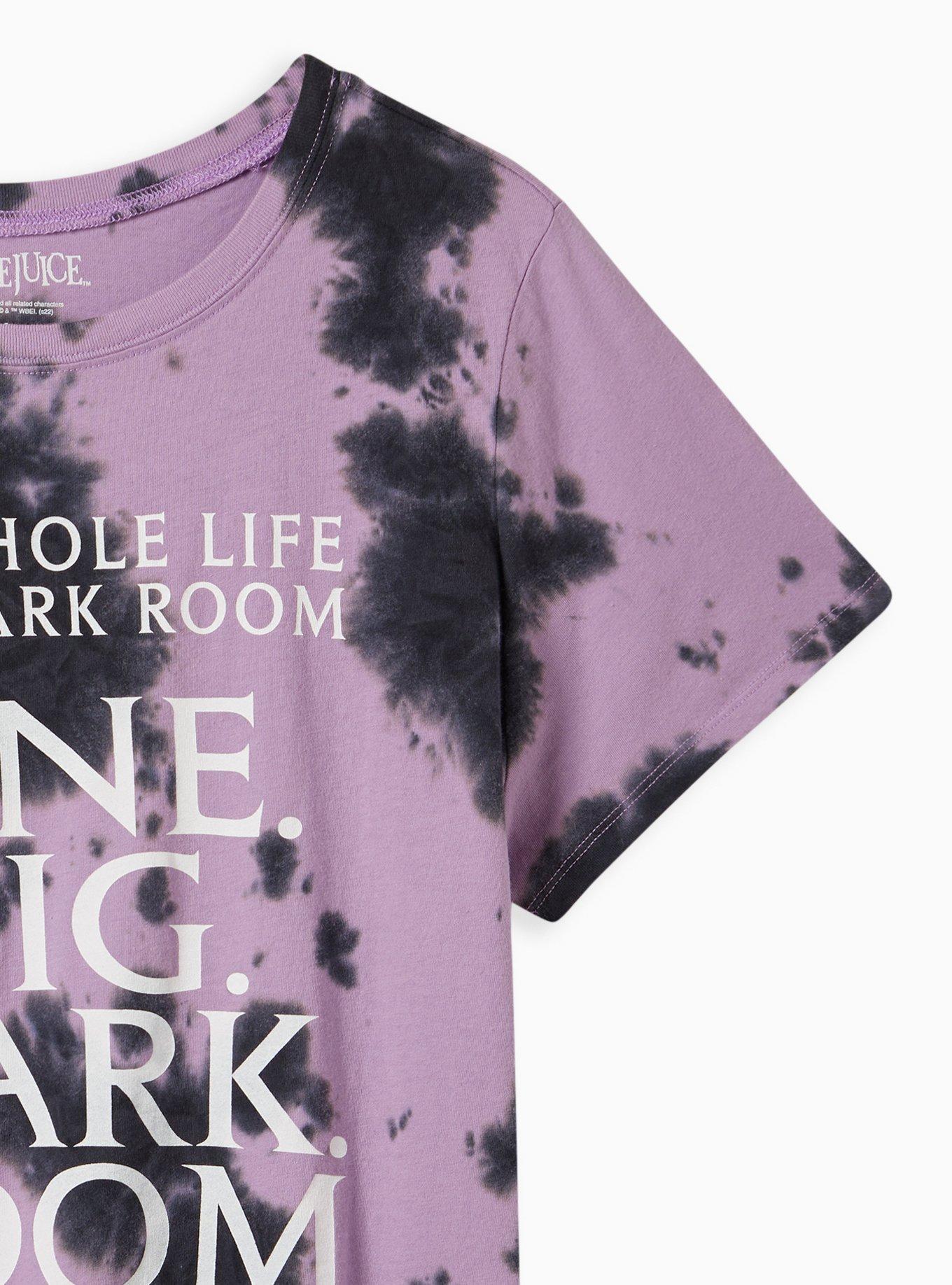 Classic Fit Crew Top - Cotton Beetlejuice Tie Dye Purple, TIE DYE, alternate