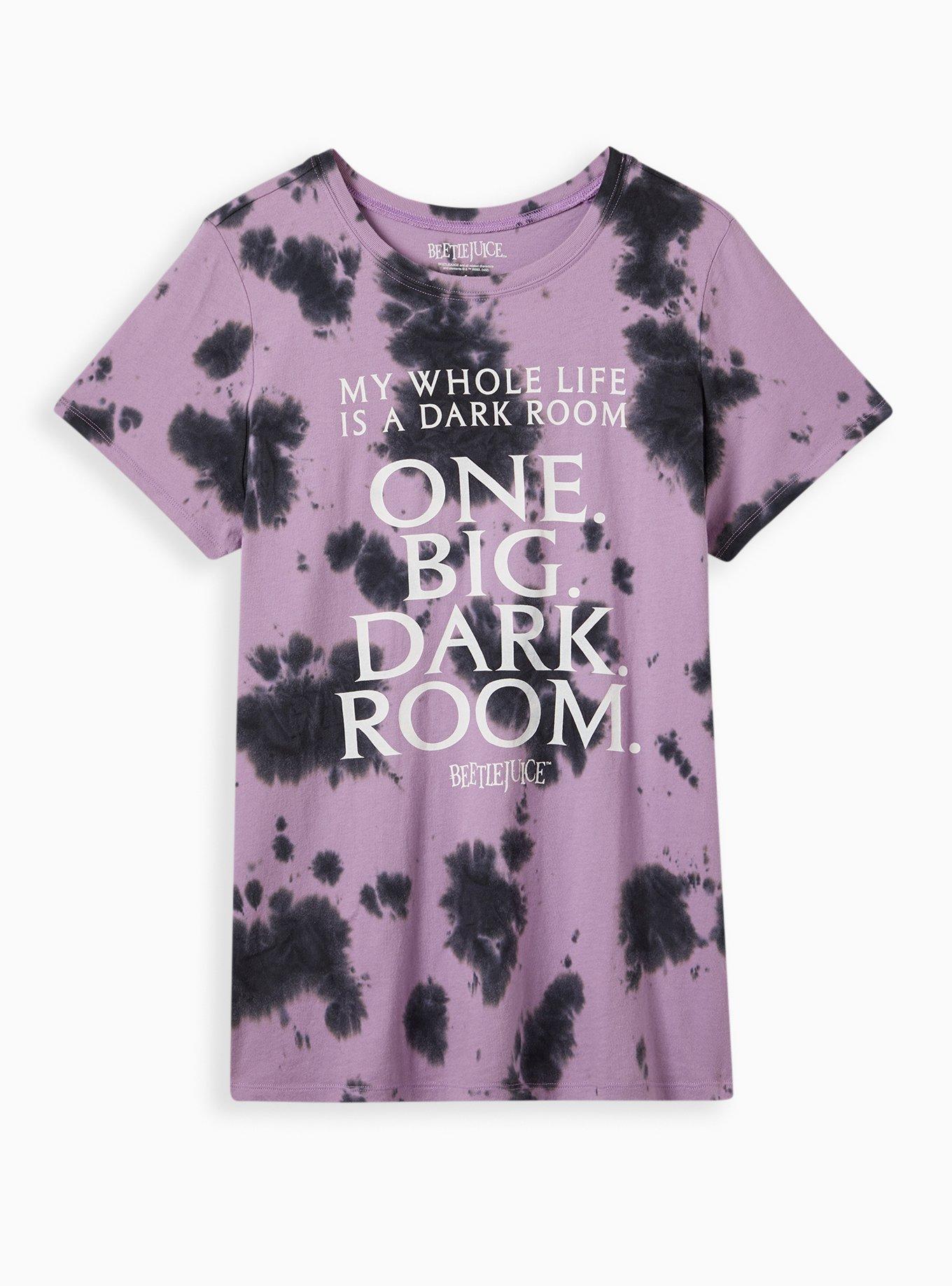 Classic Fit Crew Top - Cotton Beetlejuice Tie Dye Purple, TIE DYE, hi-res