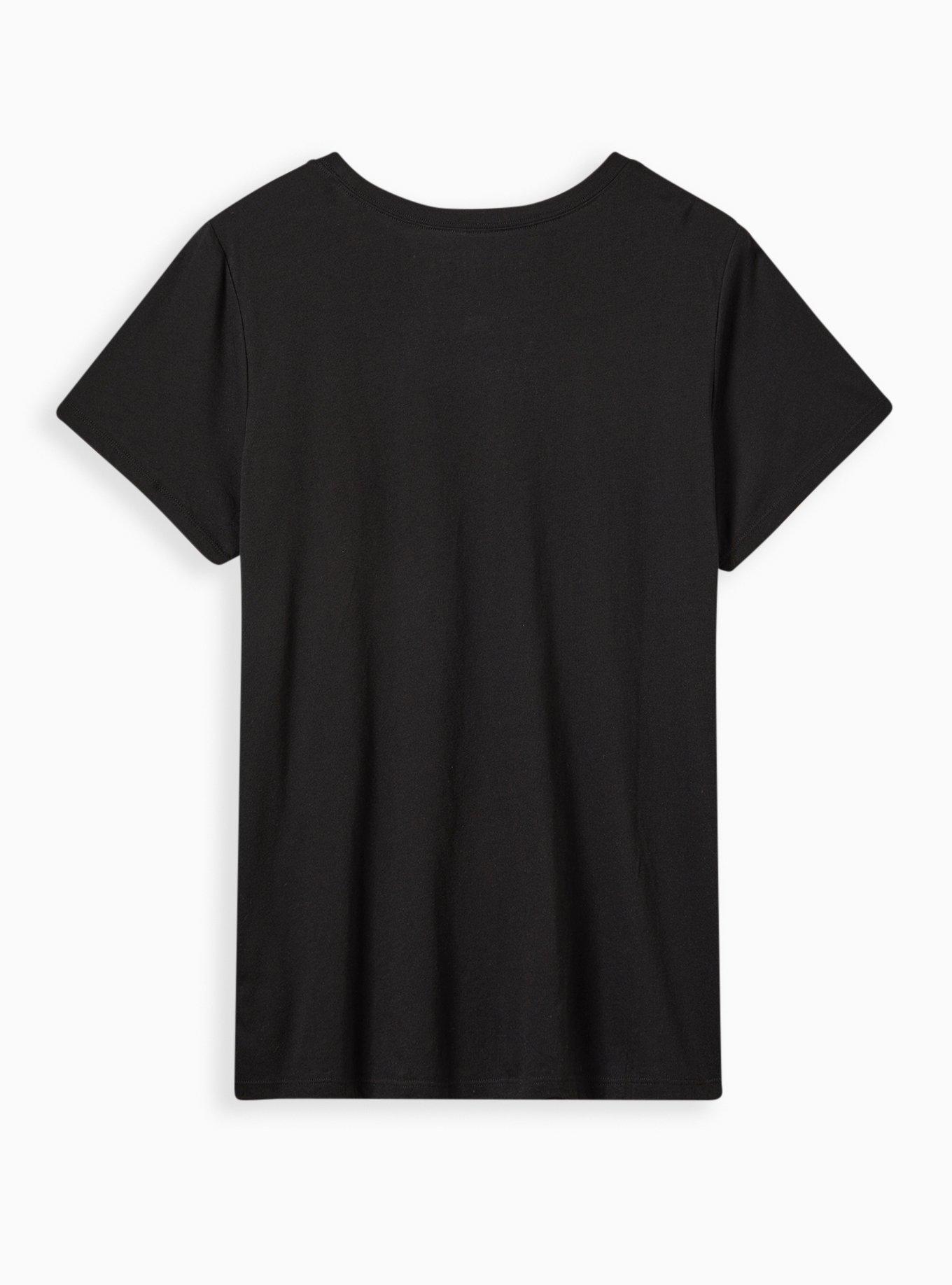 Classic Crew Tee - Cotton Daria Black, DEEP BLACK, alternate