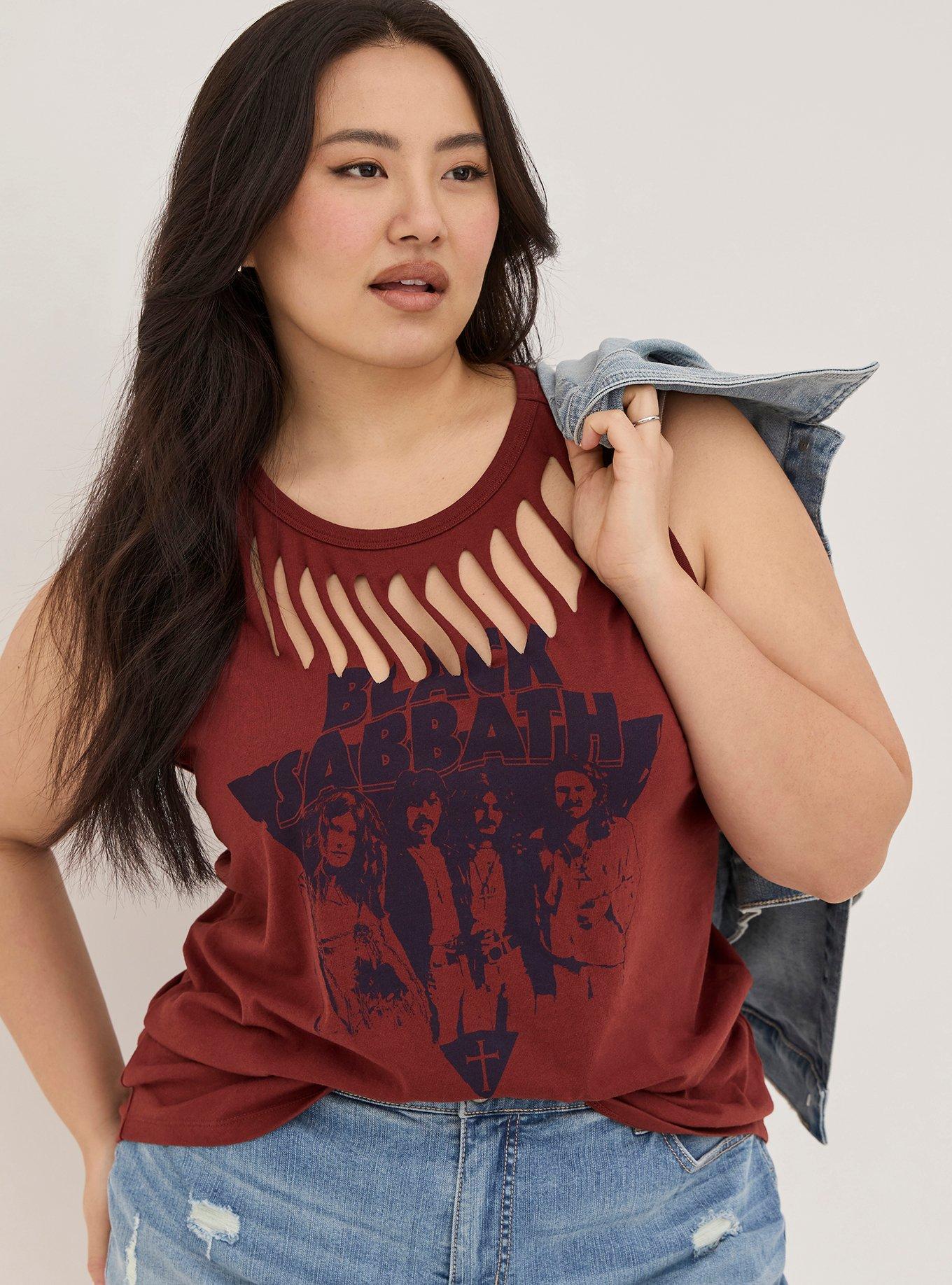 Plus Size - Slash Tank - Cotton Black Sabbath Brown - Torrid