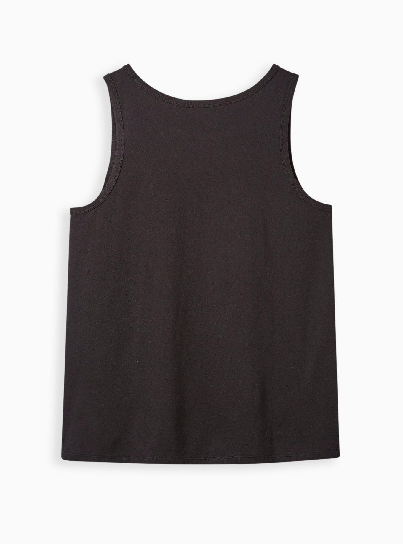 Plus Size - Weezer Classic Fit Crew Tank - Cotton Black - Torrid