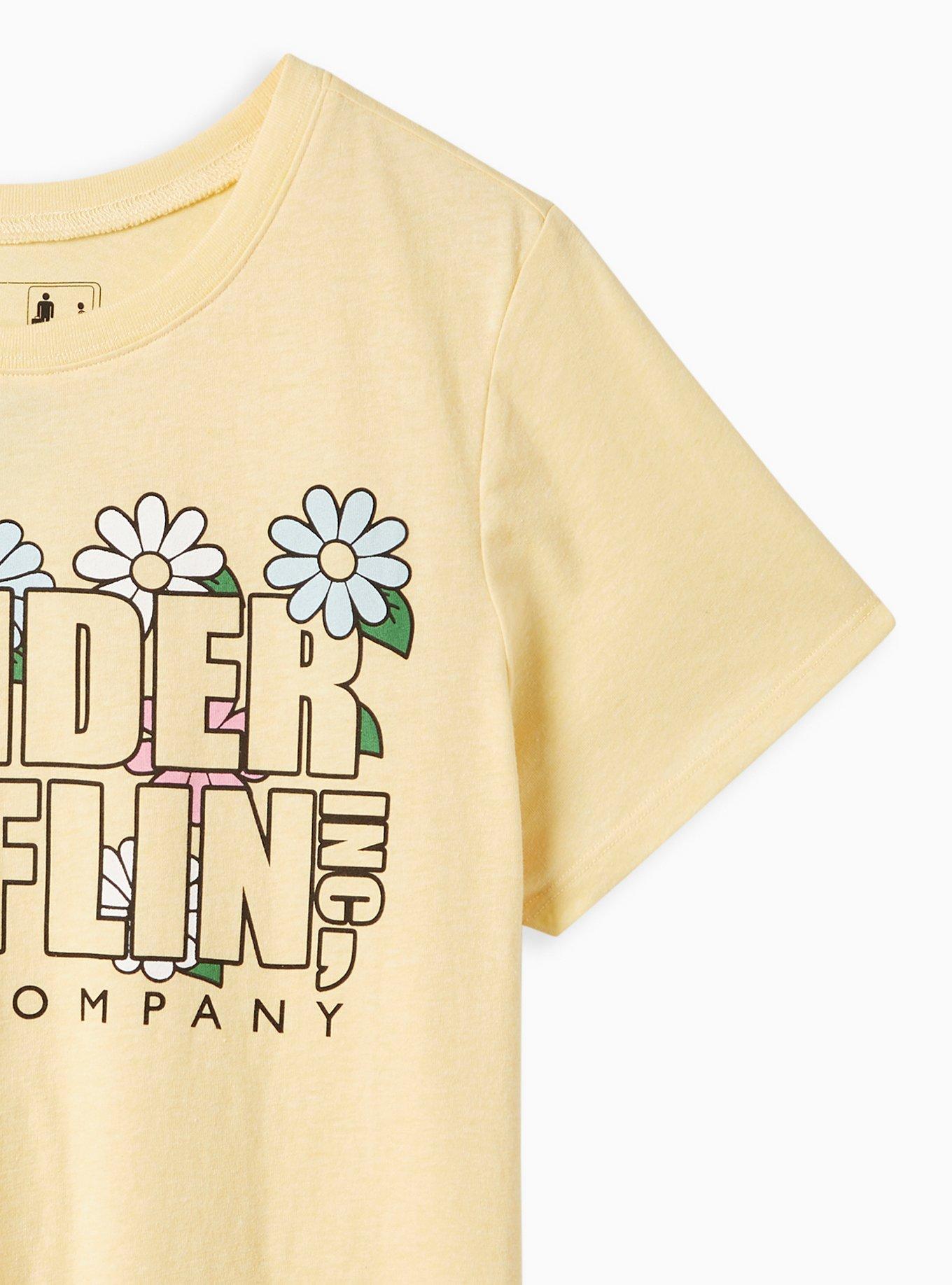 The Office Classic Fit Crew Tee - Cotton Under Mifflin Soft Yellow, SUNDRESS, alternate