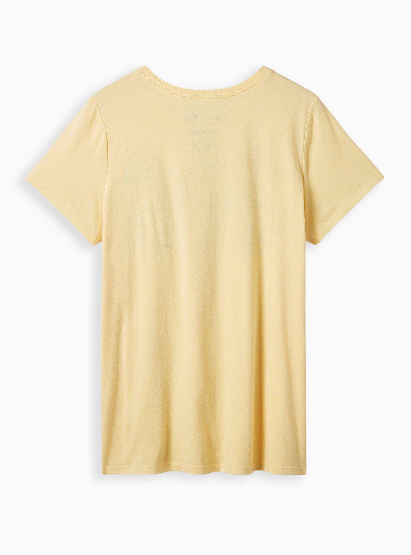 The Office Classic Fit Crew Tee - Cotton Under Mifflin Soft Yellow, SUNDRESS, alternate