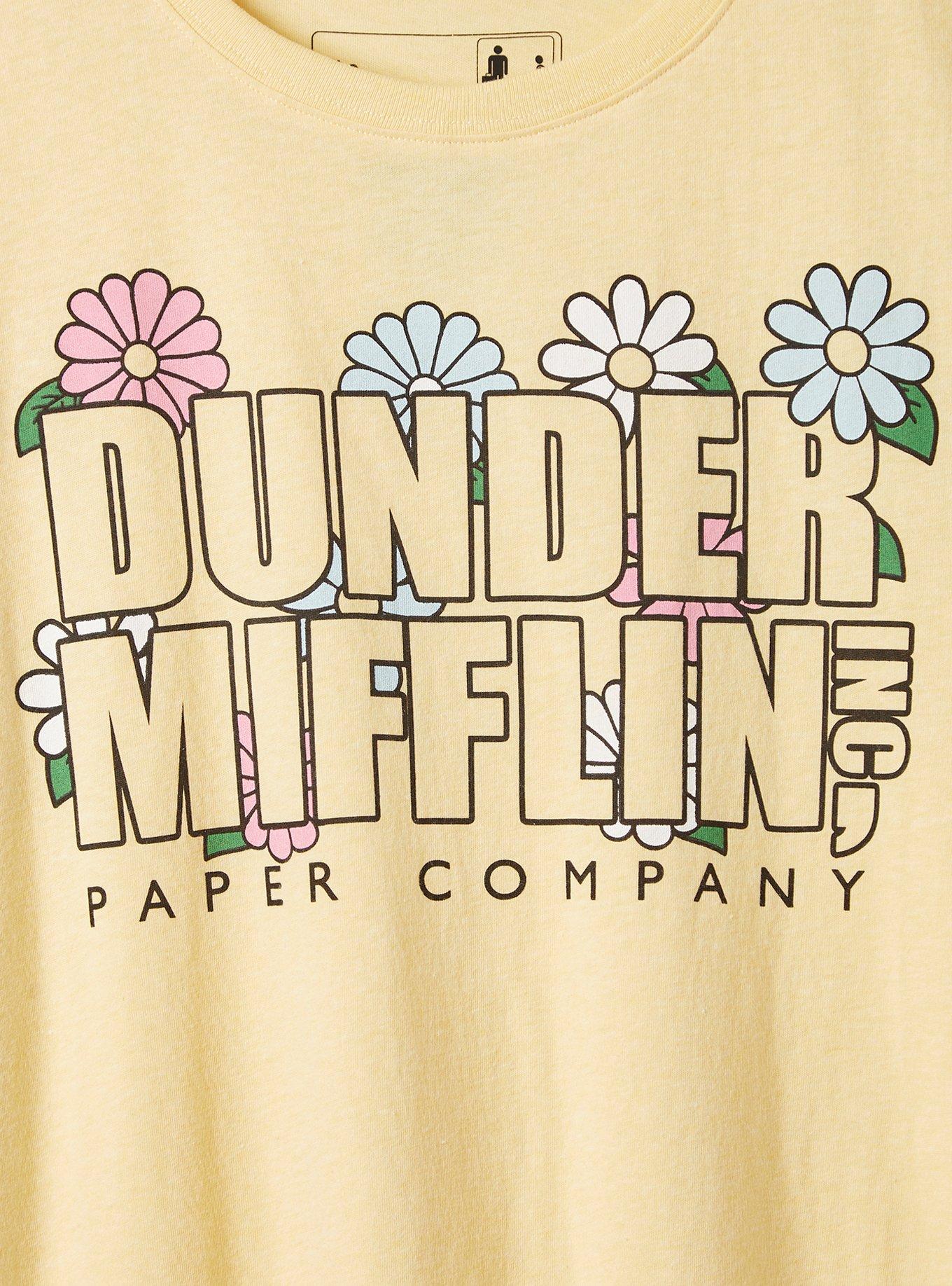 The Office Classic Fit Crew Tee - Cotton Under Mifflin Soft Yellow, SUNDRESS, alternate