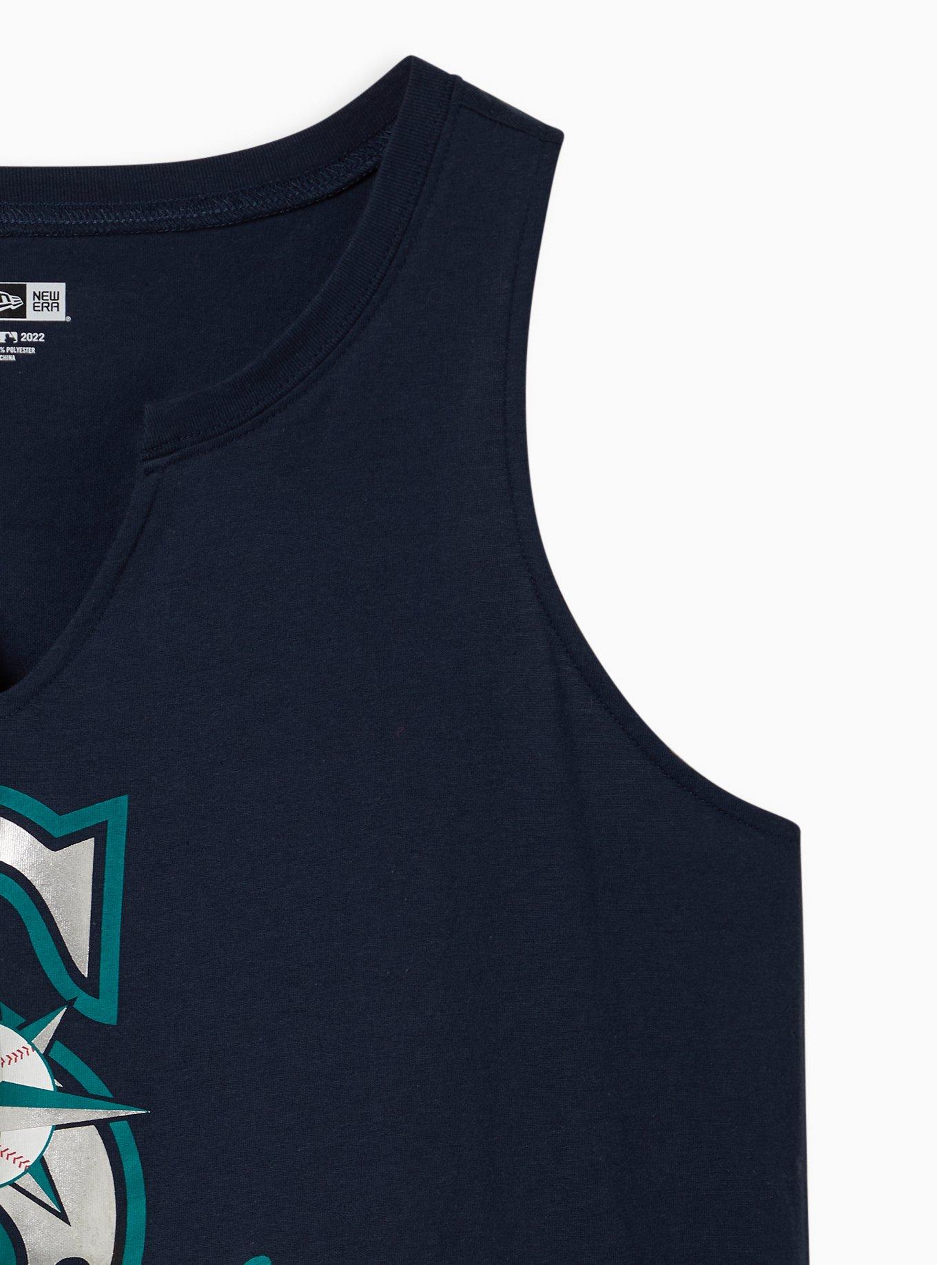 Split Neck Tank - MLB Seattle Mariners Navy, PEACOAT, alternate