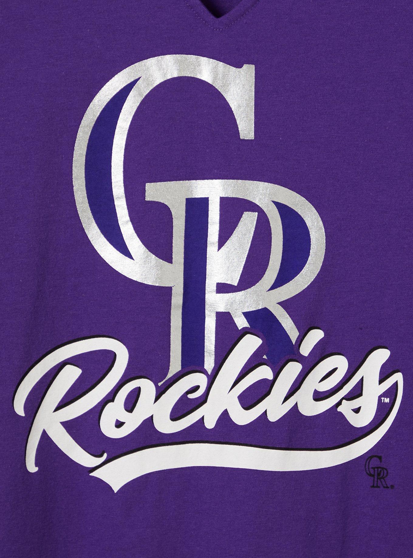 Nike, Shirts, Nike Colorado Rockies Purple Alternate Baseball Jersey Mens  Size Medium