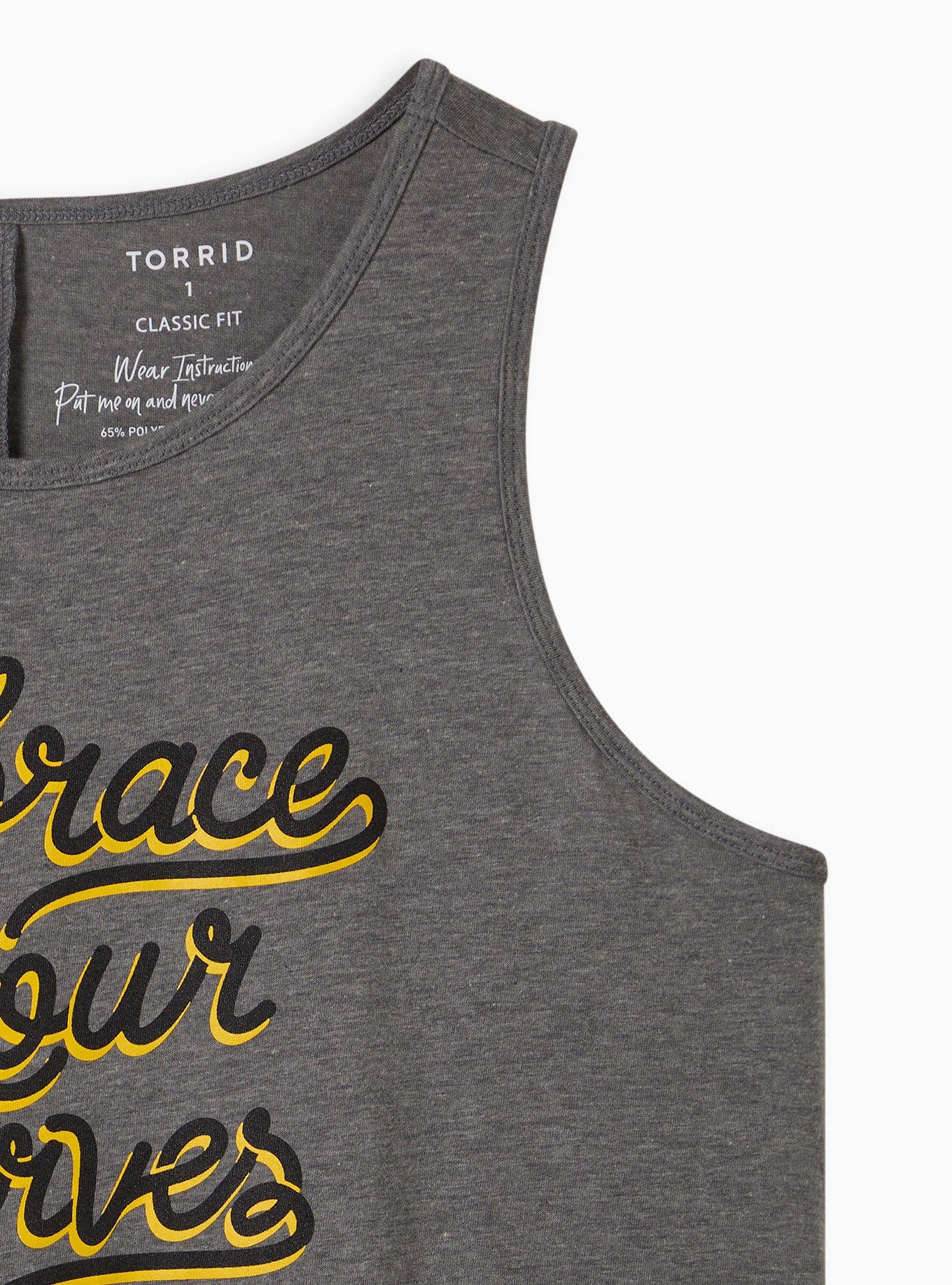 Plus Size Everyday Tank - Signature Jersey Curves Grey, GREY, alternate