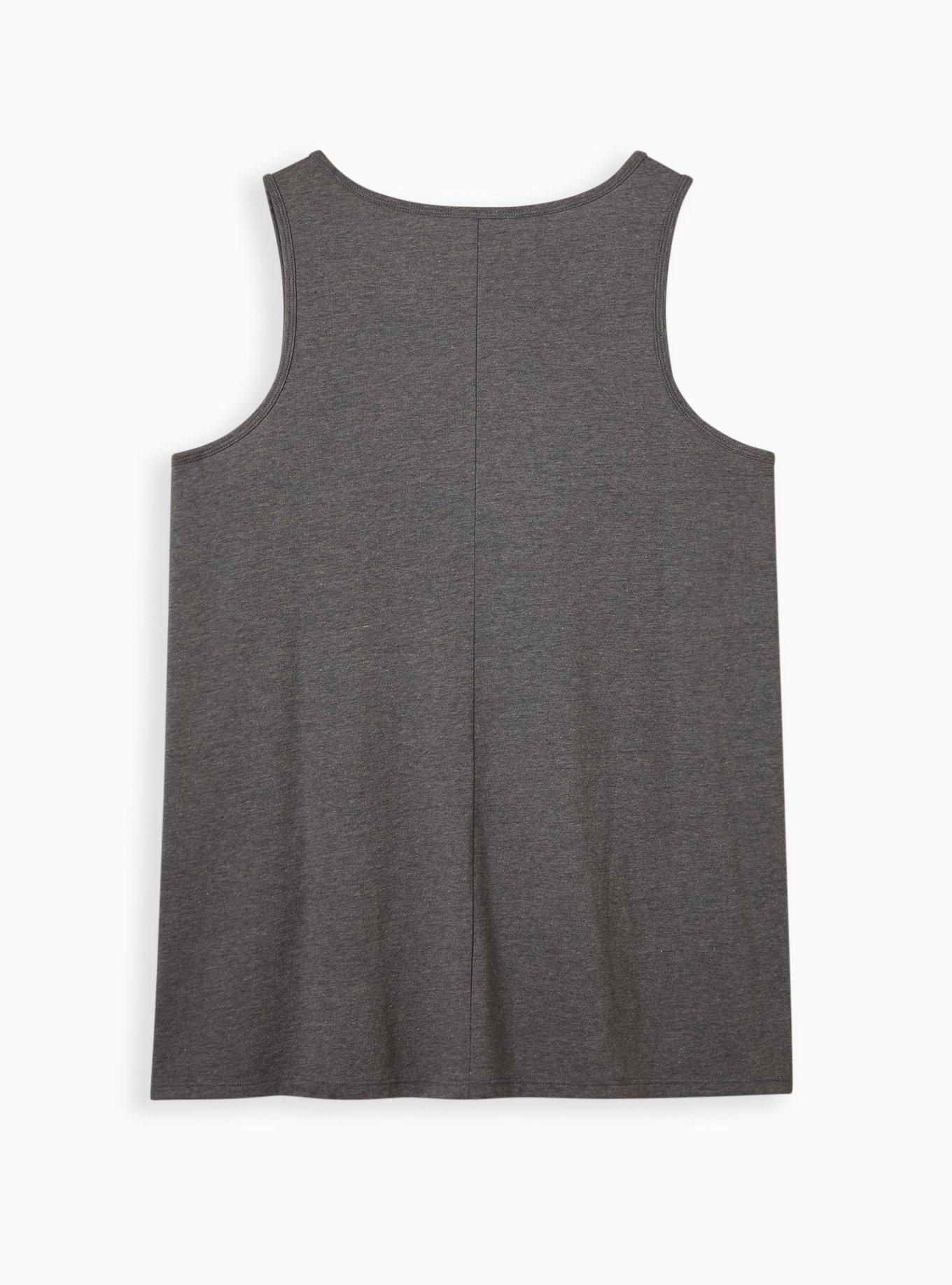 Plus Size Everyday Tank - Signature Jersey Curves Grey, GREY, alternate