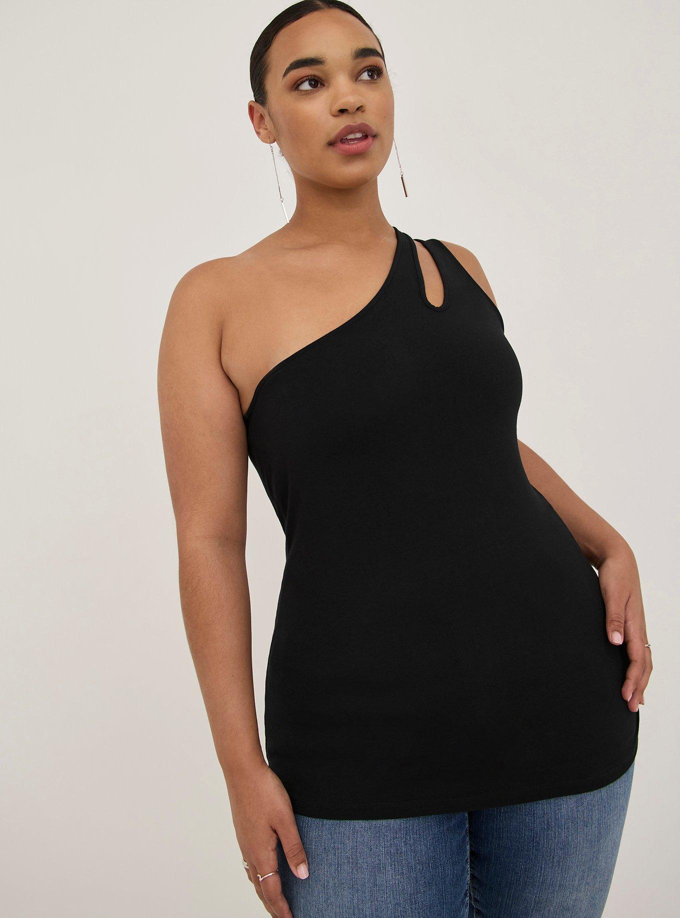 Plus Size - Foxy One Shoulder Cutout Top - Torrid