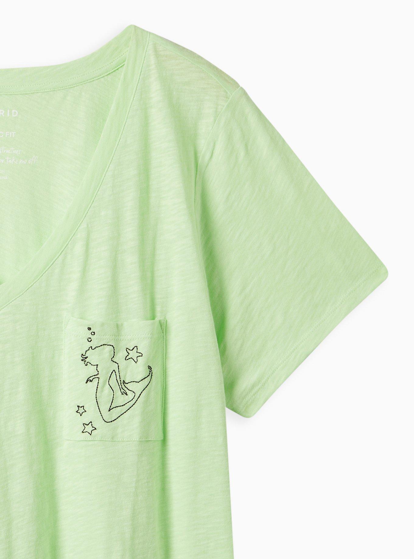 Plus Size Pocket Tee - Heritage Slub Mermaid Green, PARADISE GREEN, alternate