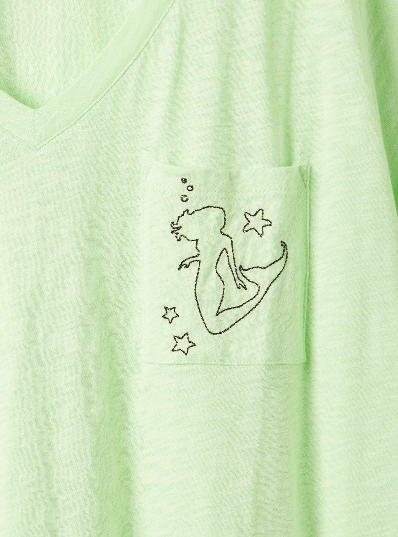 Plus Size Pocket Tee - Heritage Slub Mermaid Green, PARADISE GREEN, alternate