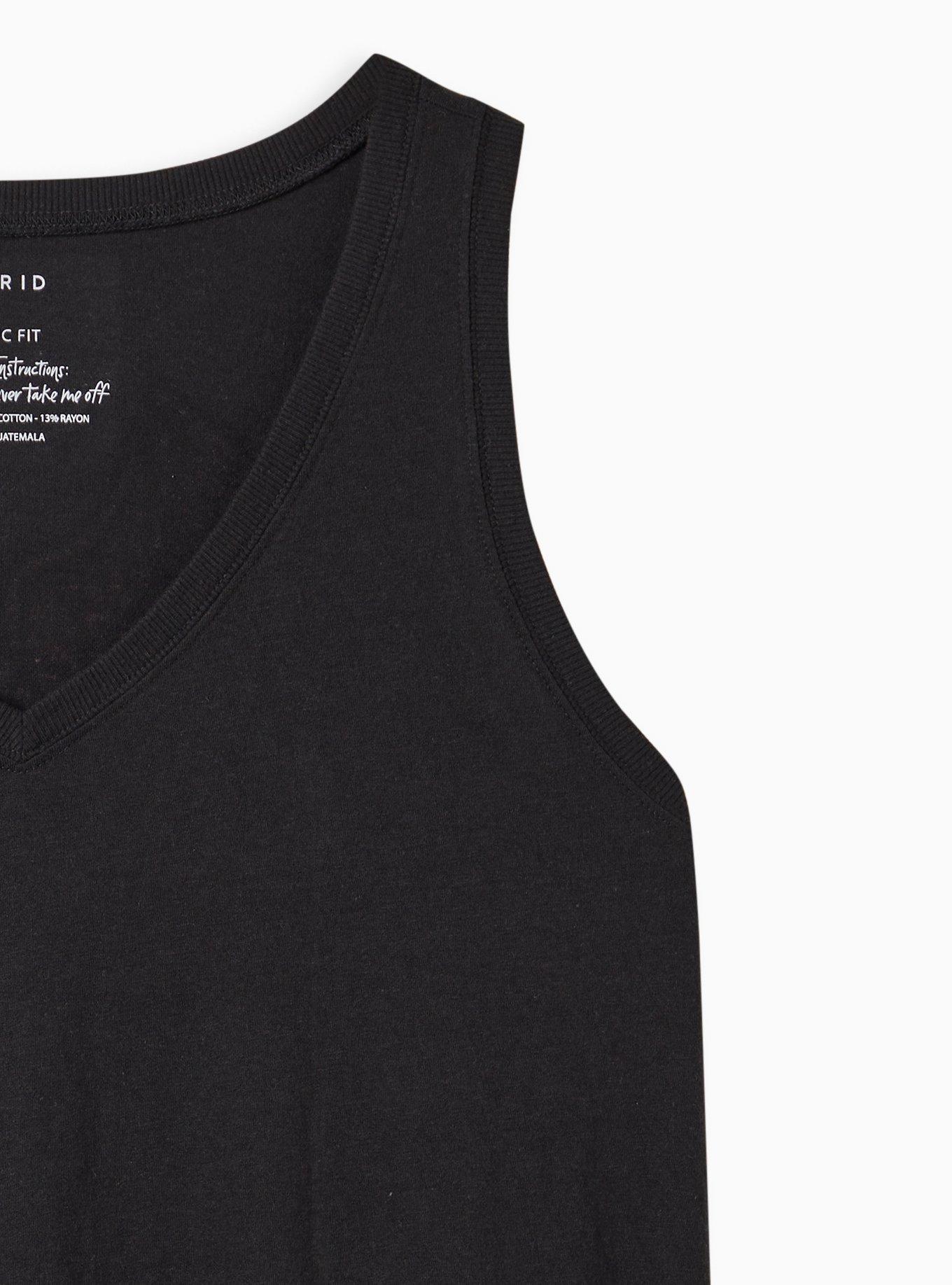 Plus Size Vintage Tank - Triblend Jersey Wings Back Graphic Black, DEEP BLACK, alternate