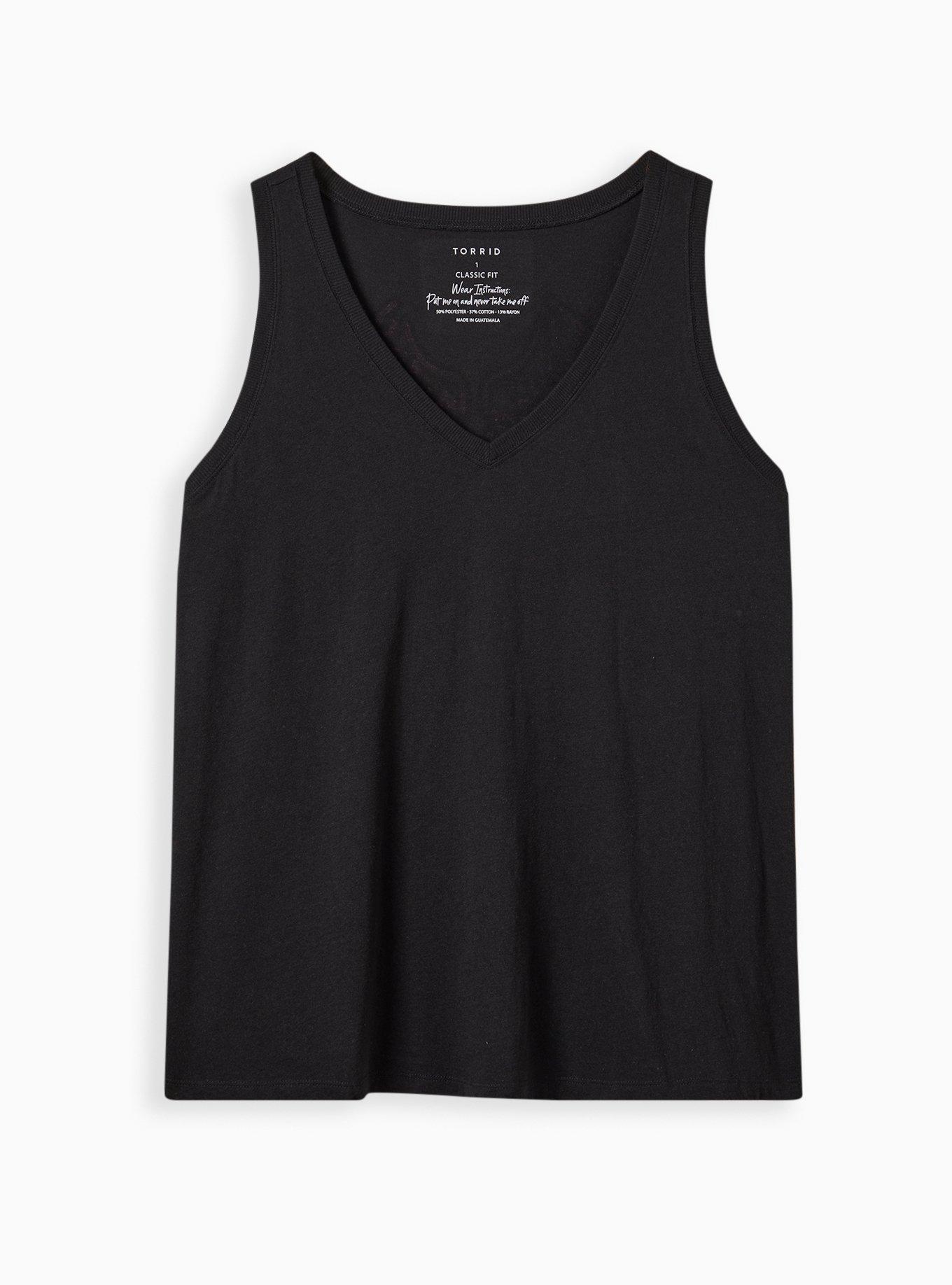 Plus Size Vintage Tank - Triblend Jersey Wings Back Graphic Black, DEEP BLACK, alternate