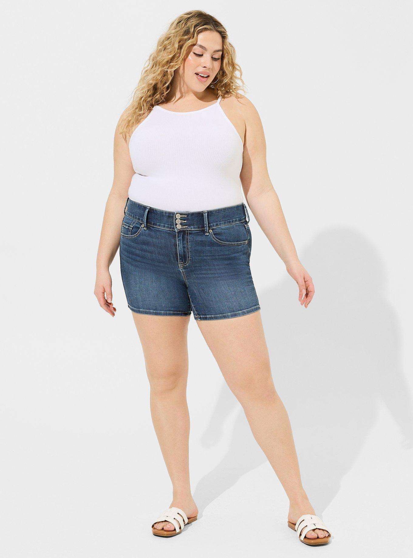 Plus Size - 5 Inch Jegging Super Soft High-Rise Short - Torrid