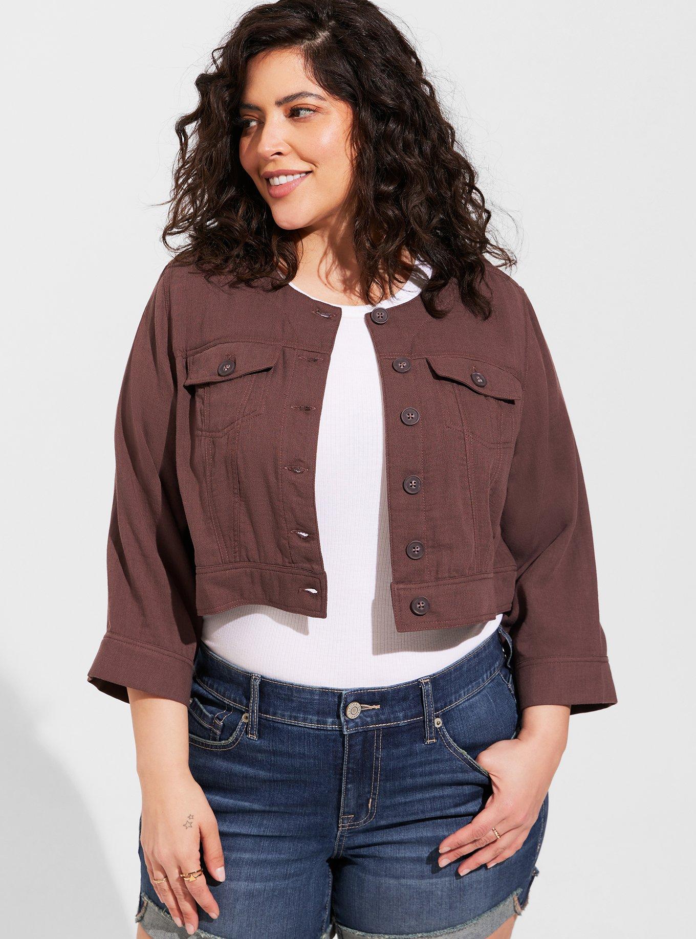 Plus Size - Collarless Classic Fit Blazer - Torrid