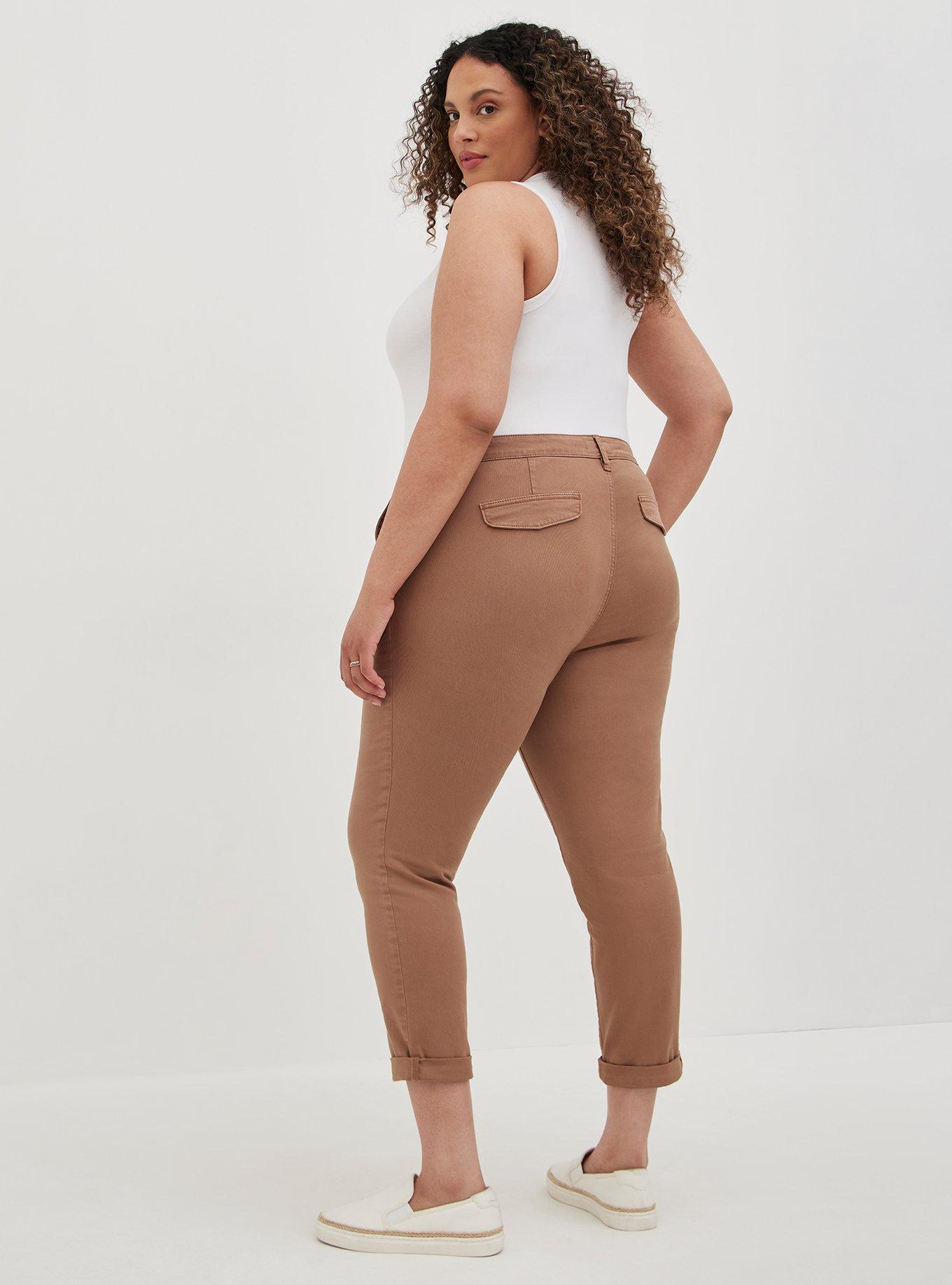 Crop Skinny Chino Stretch Twill Mid-Rise Pant