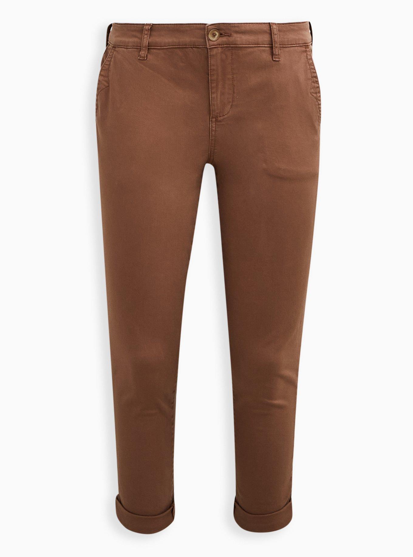 Crop Skinny Chino Stretch Twill Mid-Rise Pant