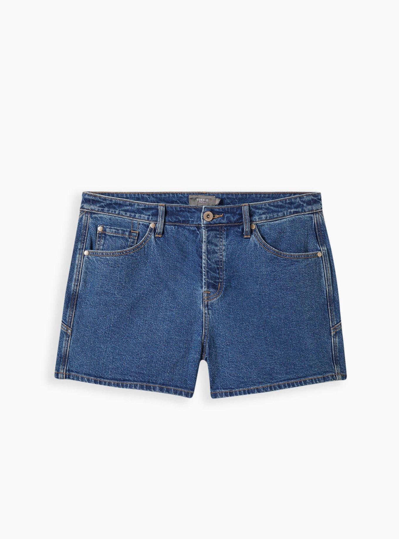 Plus Size - High Rise Shortie Short - Classic Denim Dark Wash - Torrid