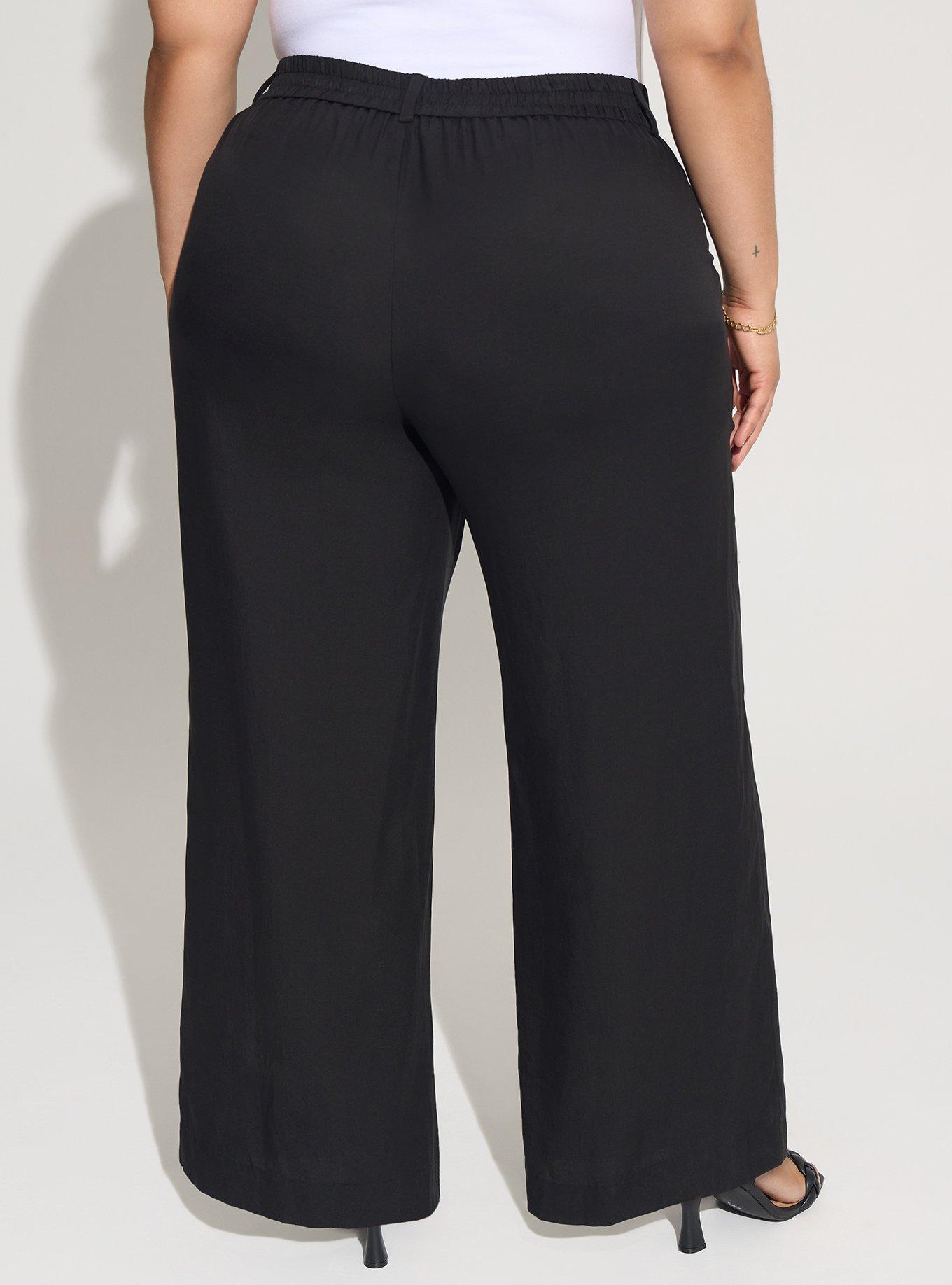 Wide Leg Studio Linen High-Rise Pant