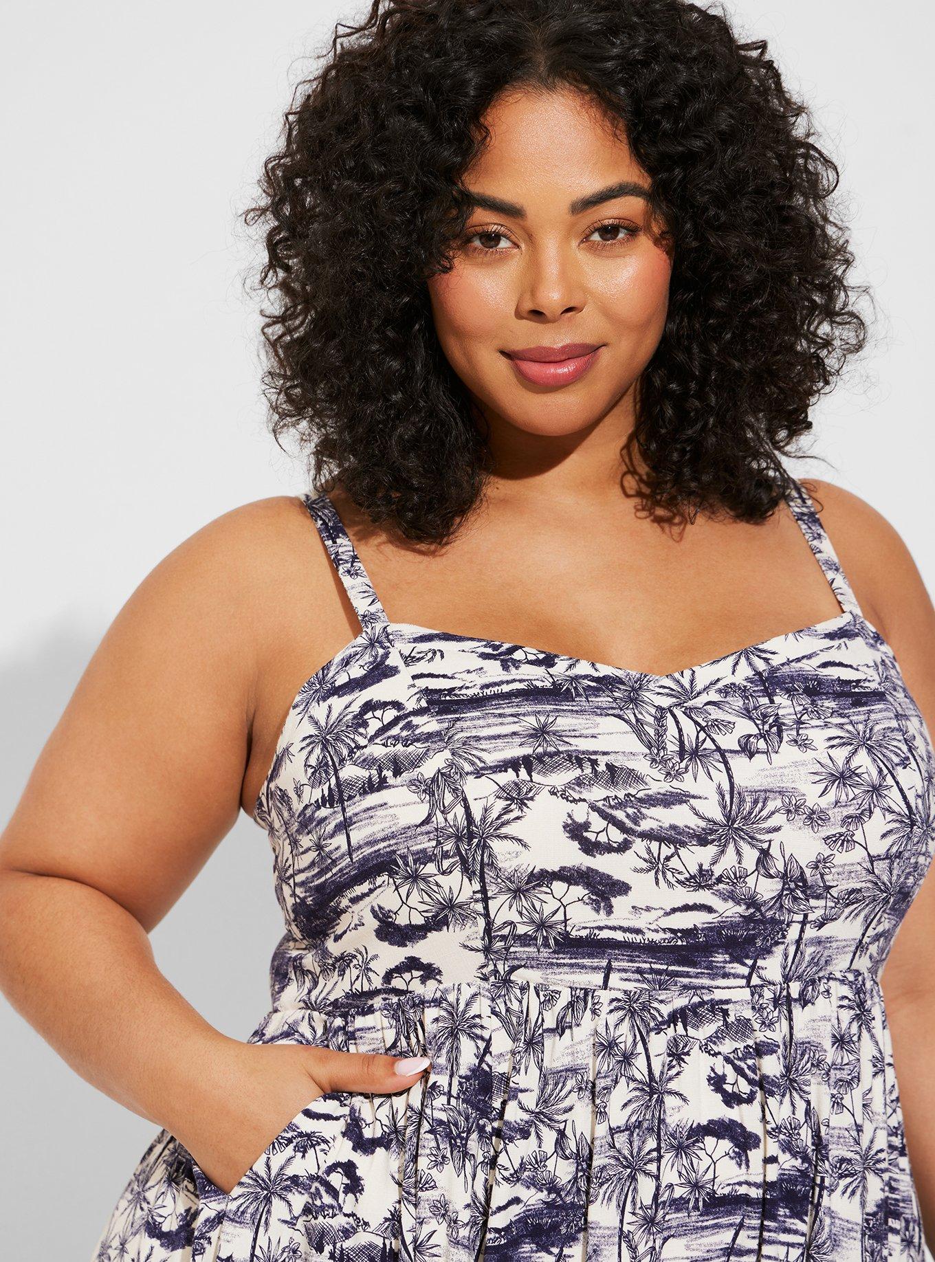 Midi Lenny Sweetheart Dress, JUNGLE TOILE, alternate