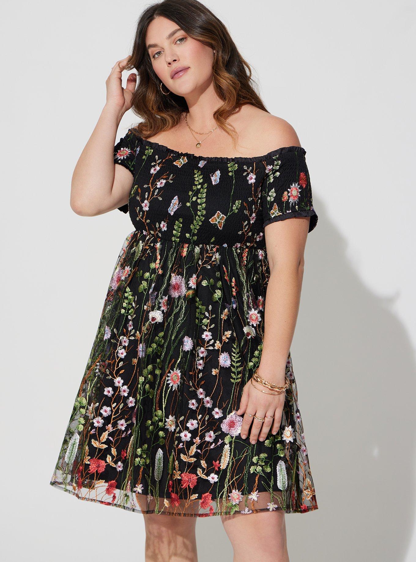 Torrid black skater dress sale