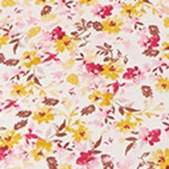 Plus Size Poplin Collared Shirt Dress, SUNSHINE DITSY FLORAL, swatch