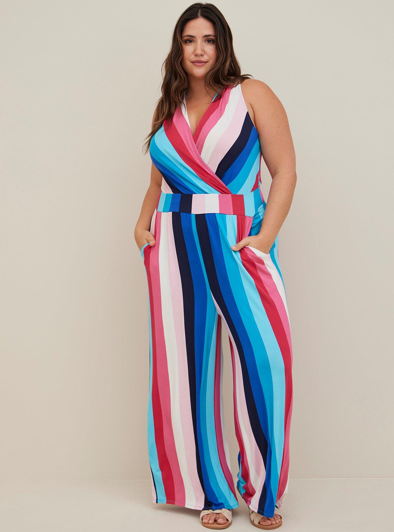 Torrid cheap striped jumpsuit