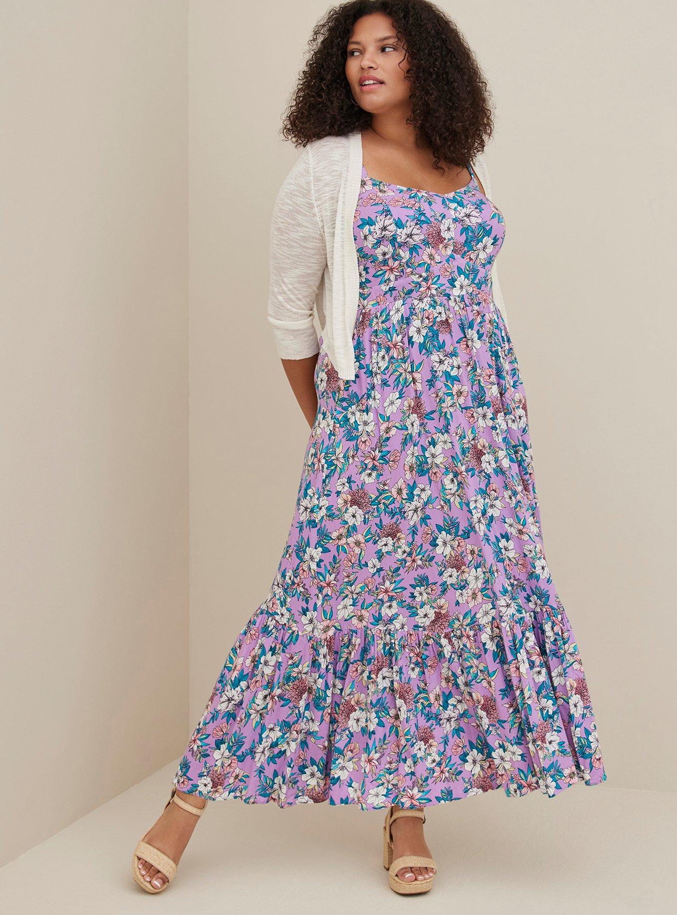 Plus Size - Maxi Lenny Tiered Dress - Torrid