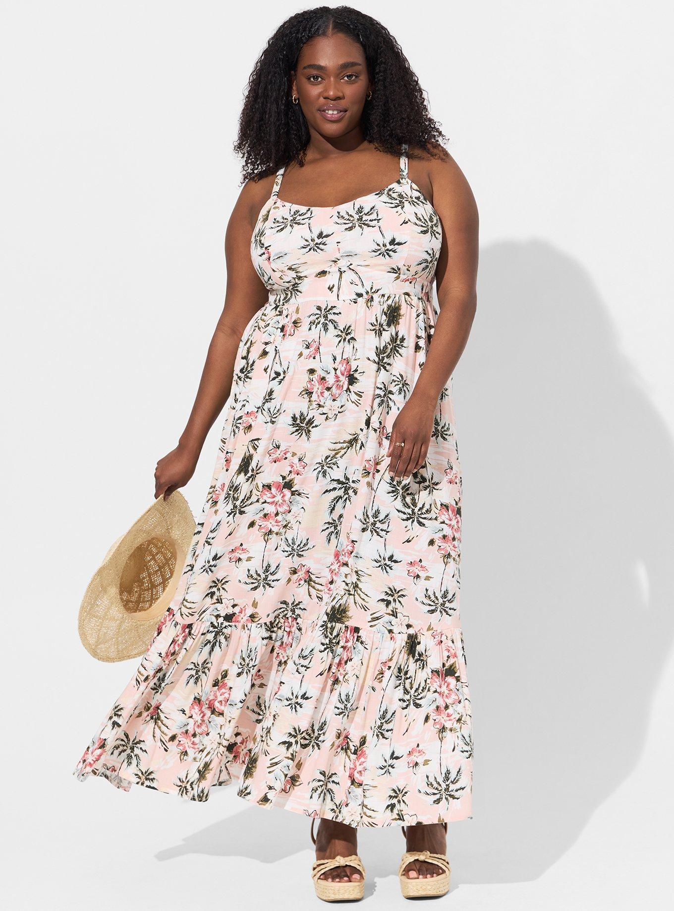 Plus Size - Maxi Lenny Tiered Dress - Torrid