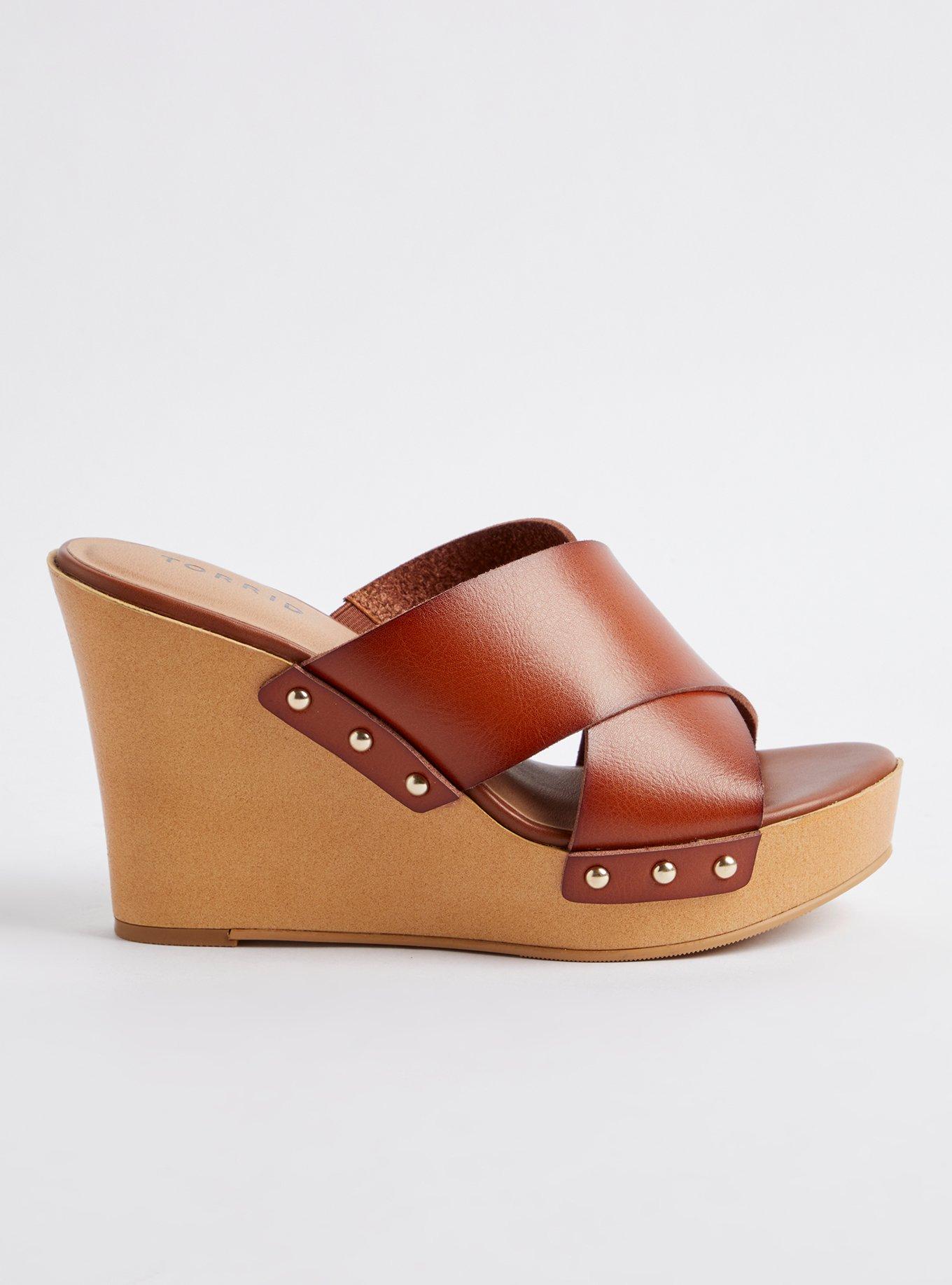 Rina wooden 2024 platform wedges