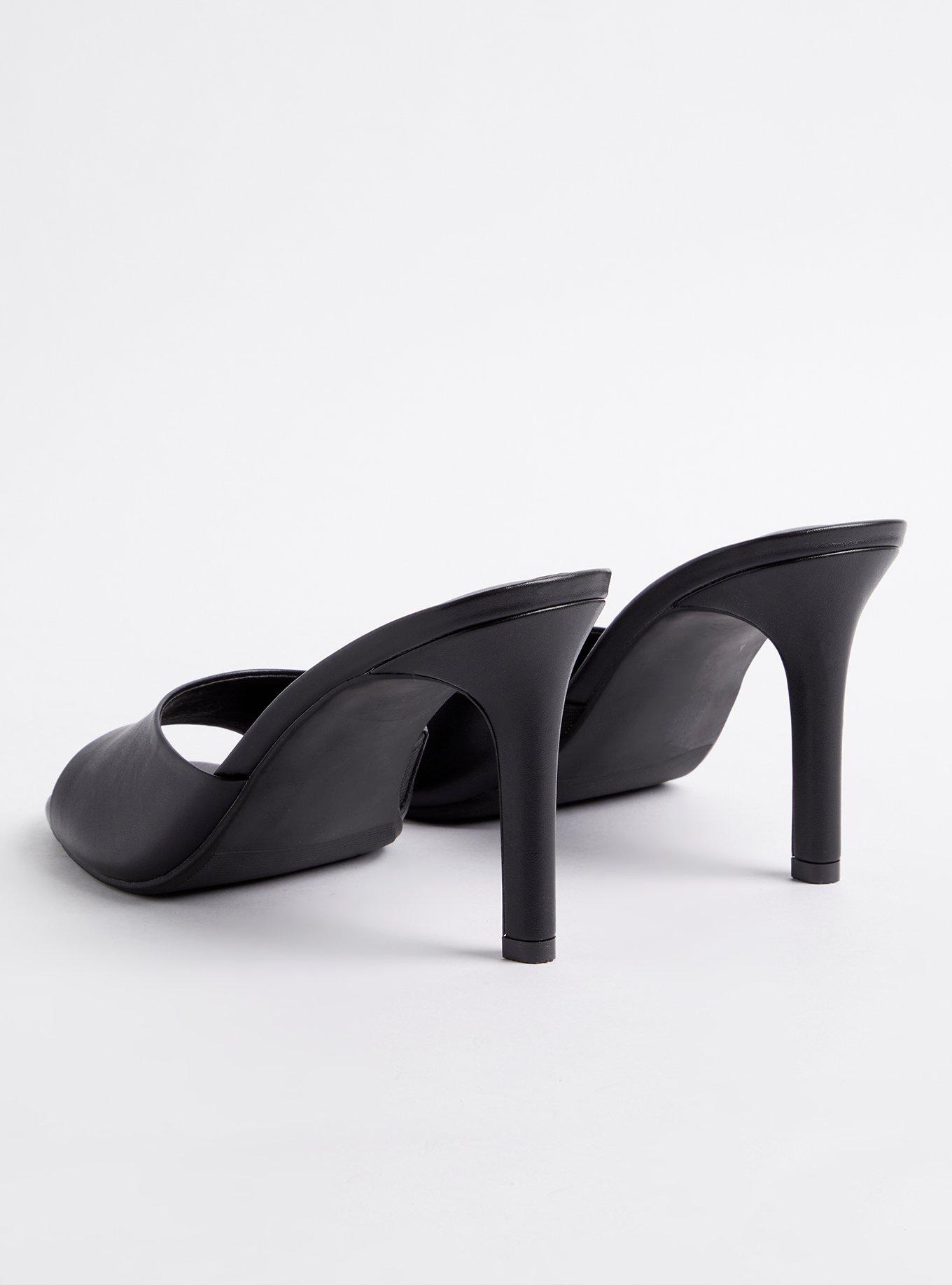 Stiletto Mule (WW), BLACK, alternate