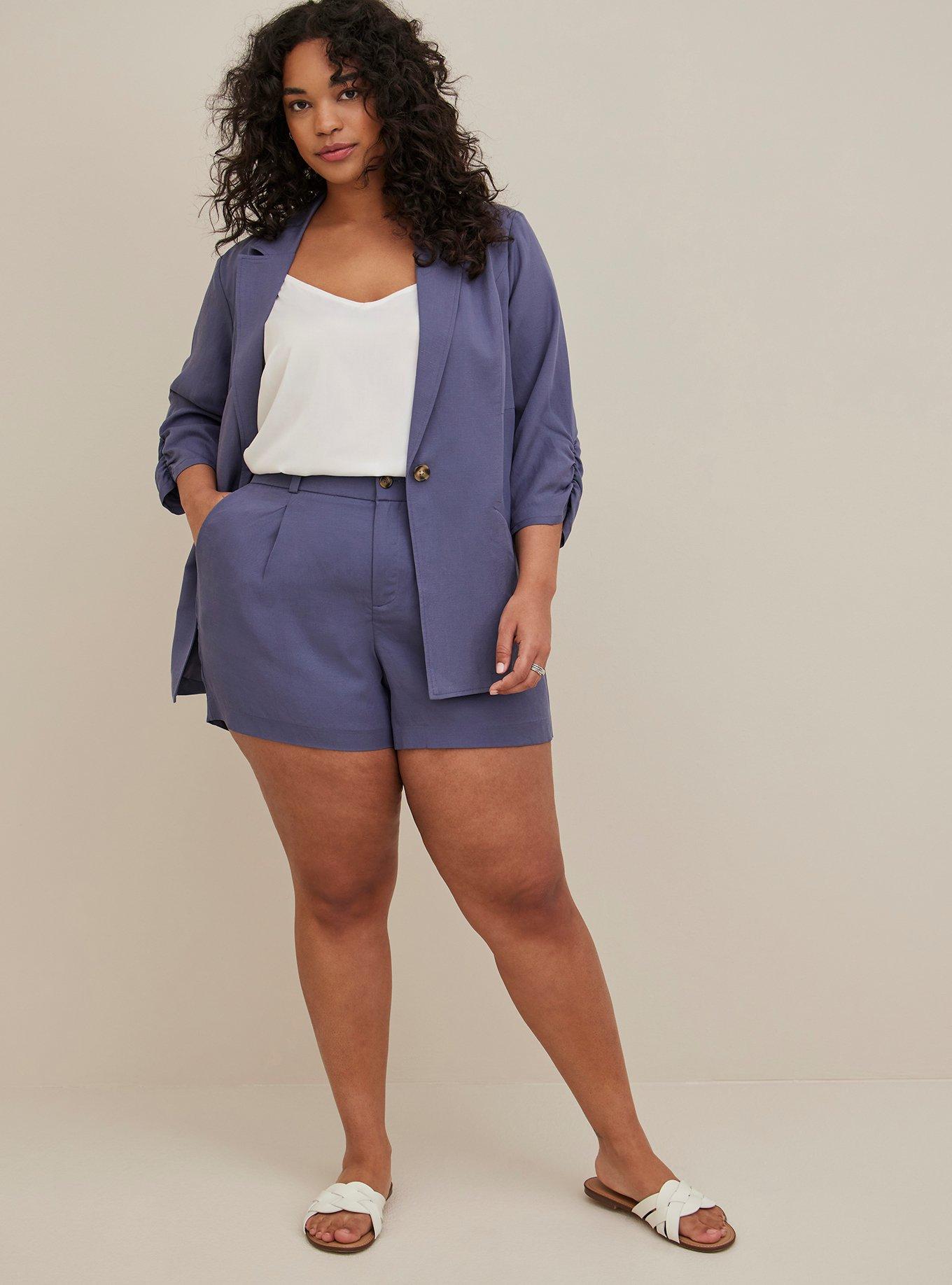 Blazer - Lyocell & Linen Blue , NIGHT SHADE, alternate
