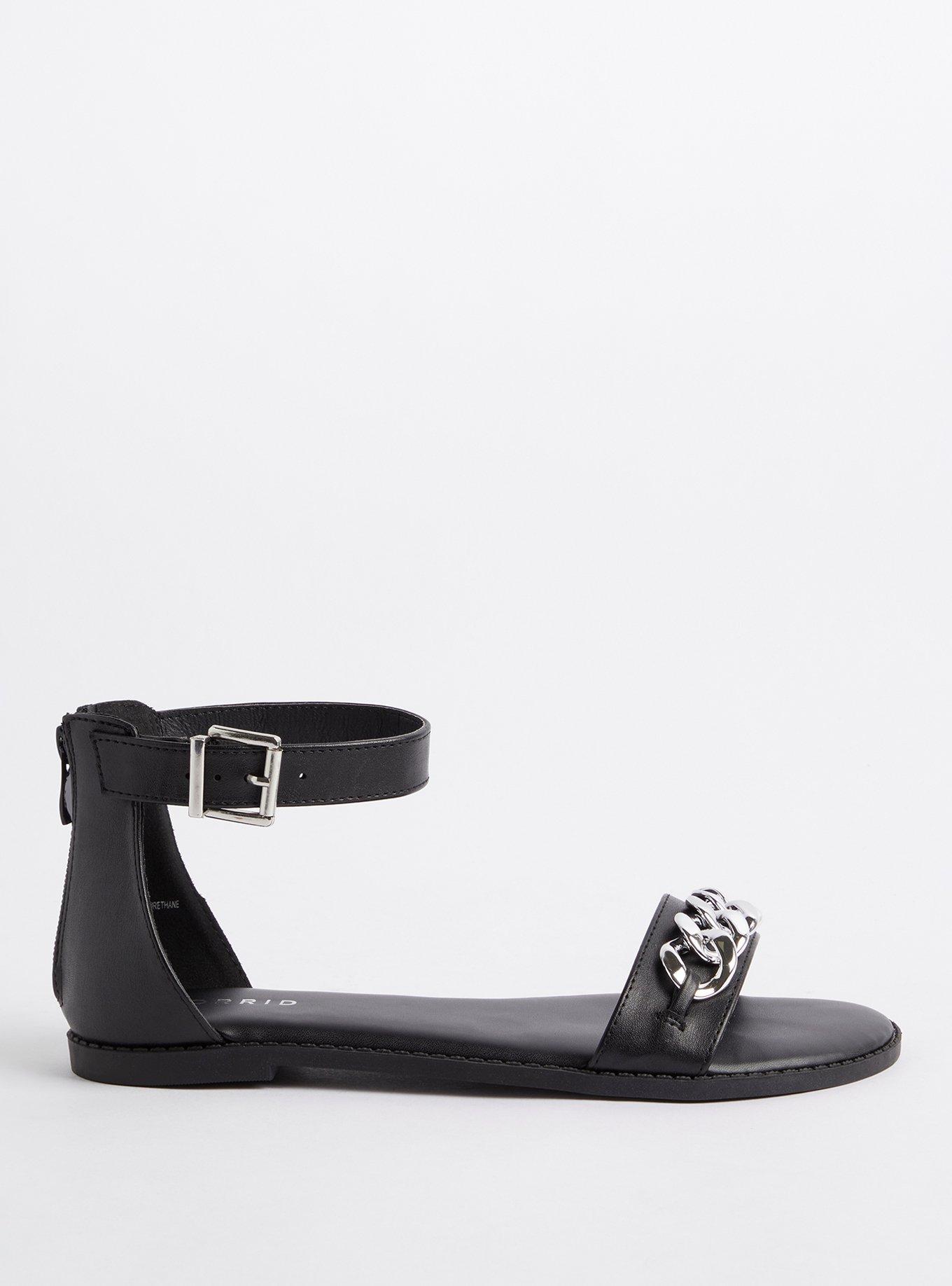 Double Band Chain Strap Sandal