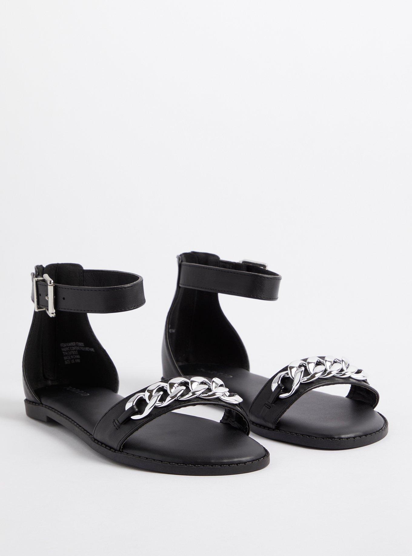 Double Band Chain Strap Sandal