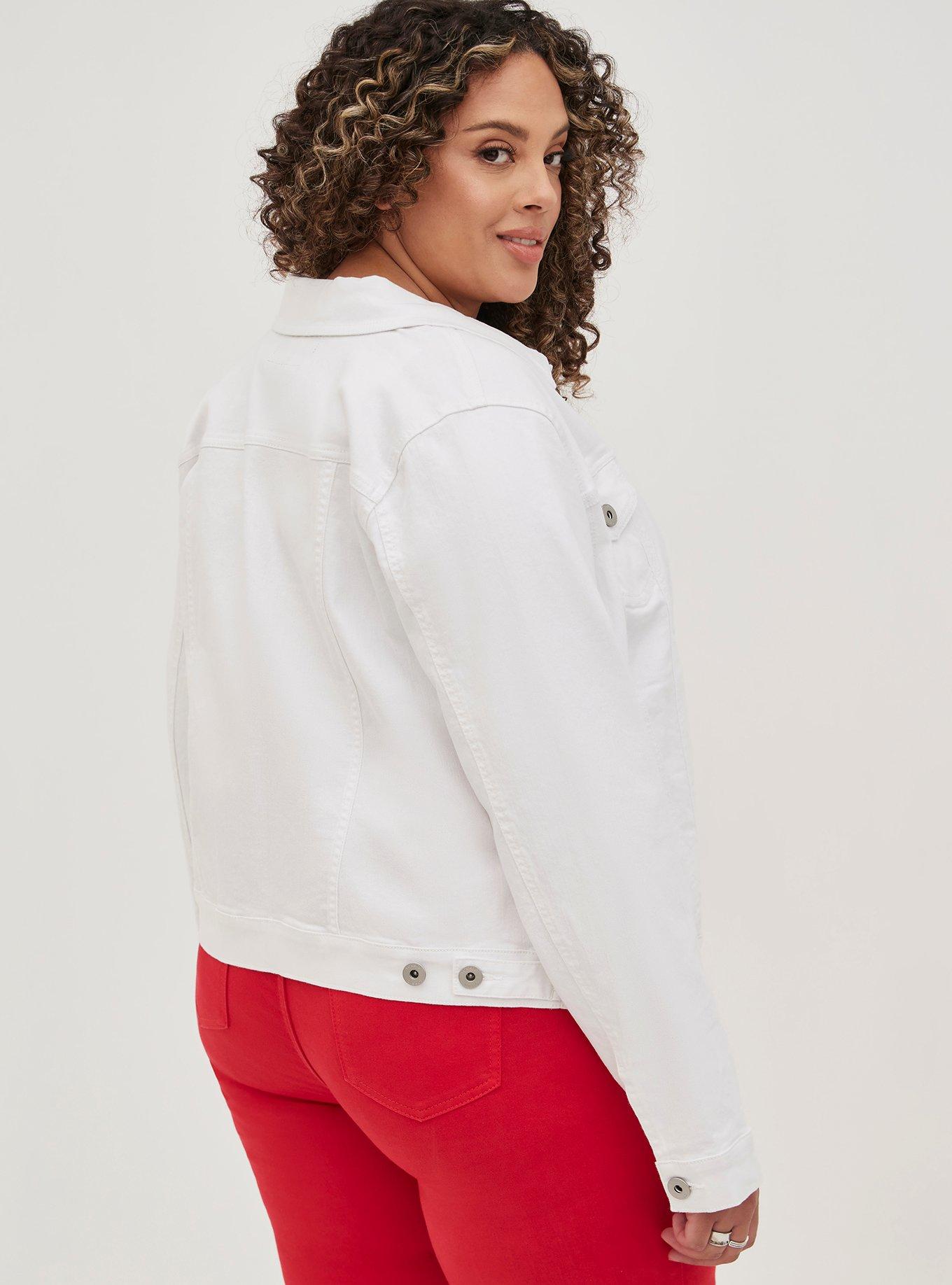 Denim Jacket - White, OPTIC WHITE, alternate